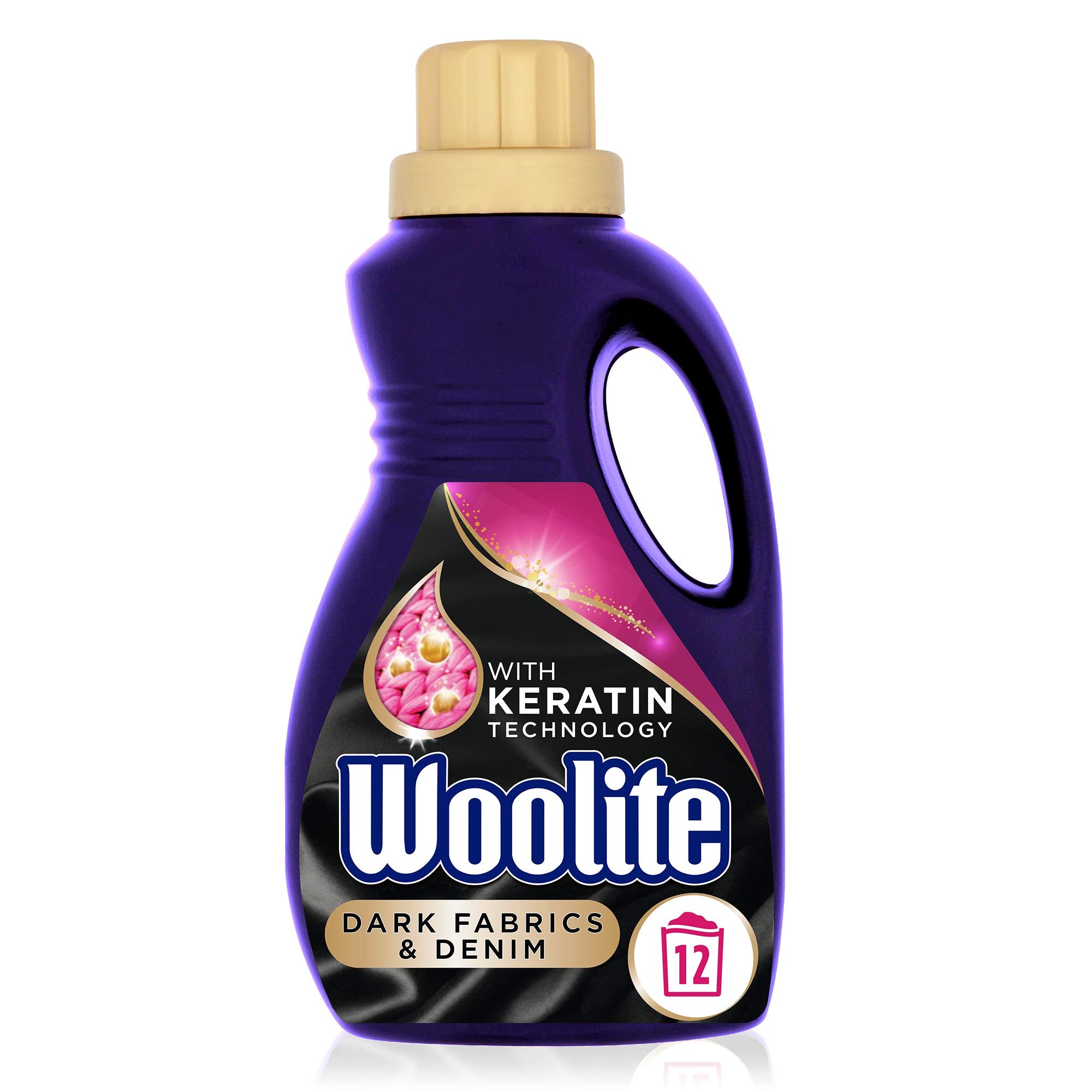 Woolite Liquid Detergent for Dark Fabrics & Denim - 750ml | Color Protection | Unscented 1