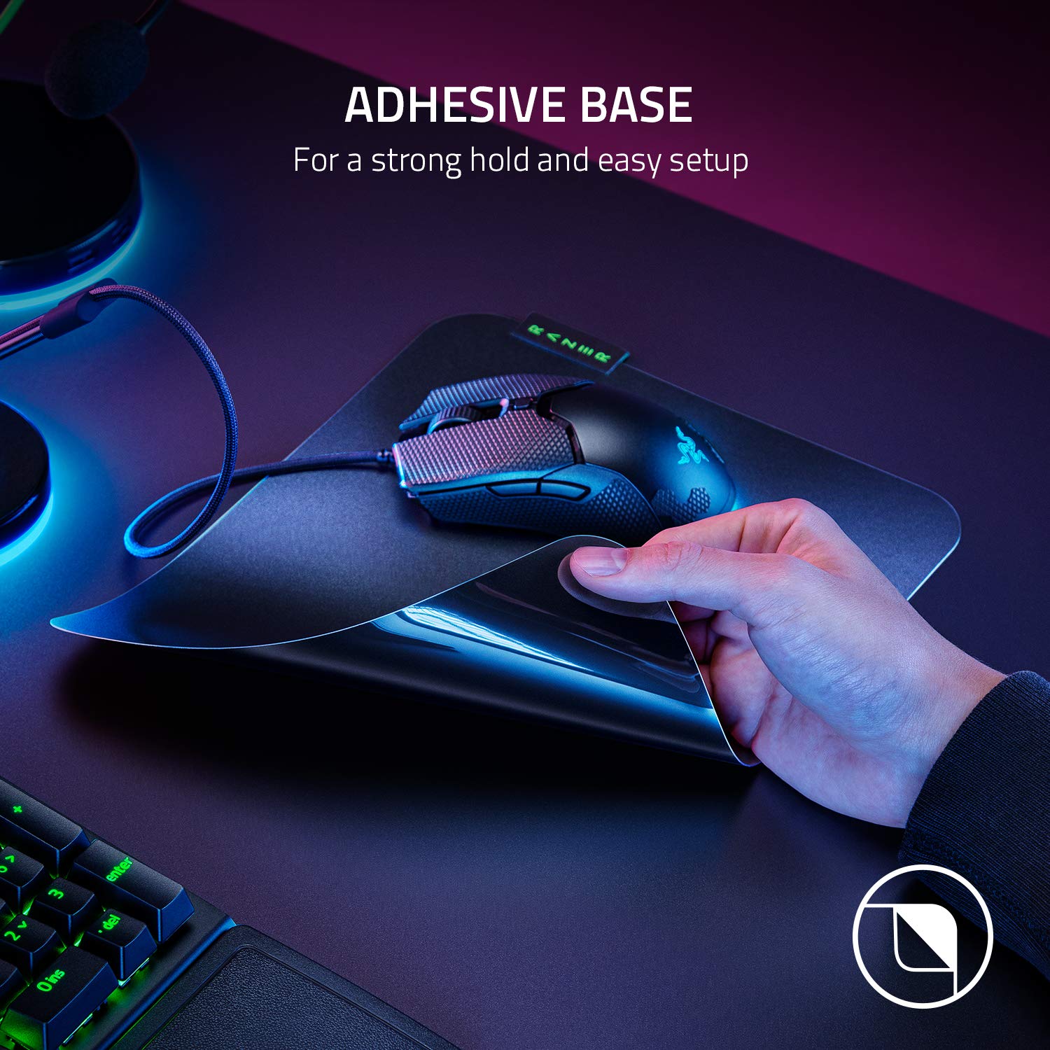Razer Sphex V3 - Ultra-Thin Gaming Mouse Mat (Large, 0.4mm, Black, Polycarbonate, Adhesive Base) 7