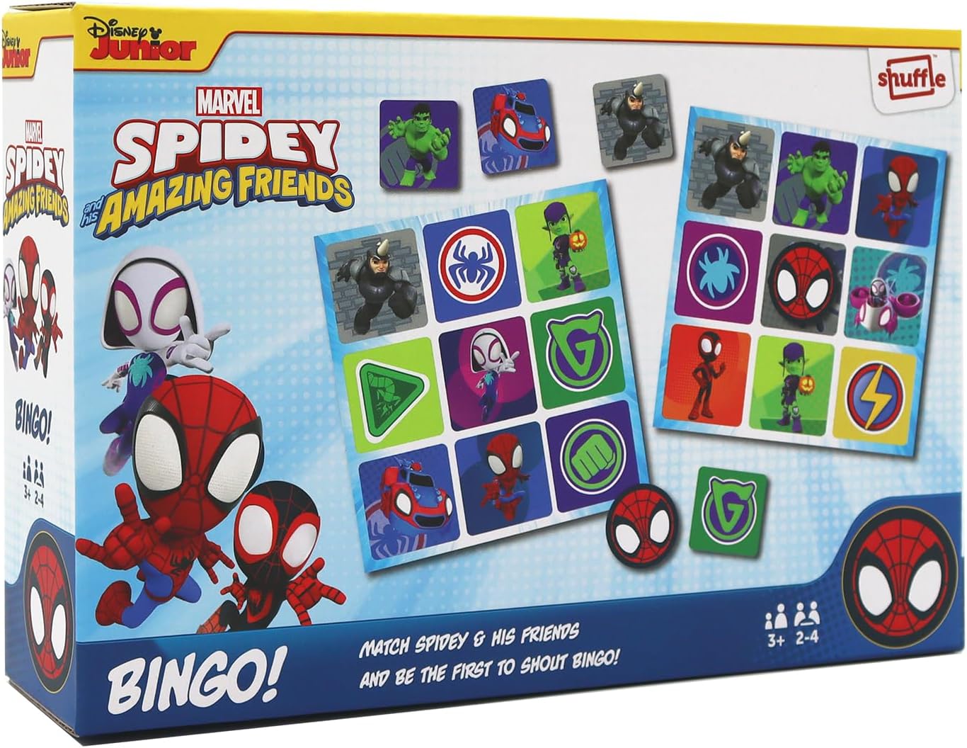 SHUFFLE Spidey and His Amazing Friends Bingo Game 1