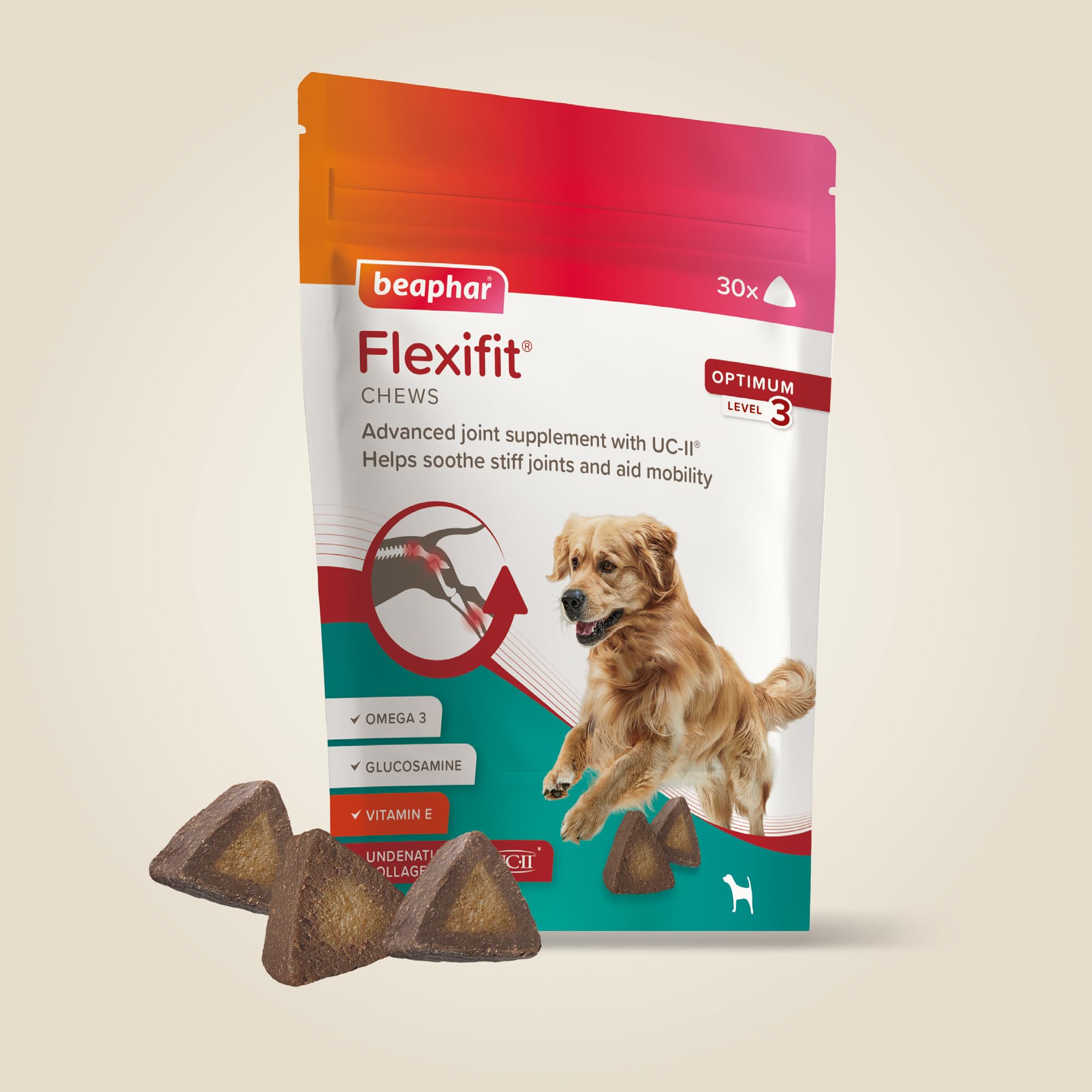 Beaphar Flexifit® Optimum UC-II Joint Supplement for Dogs | 30 Tablets