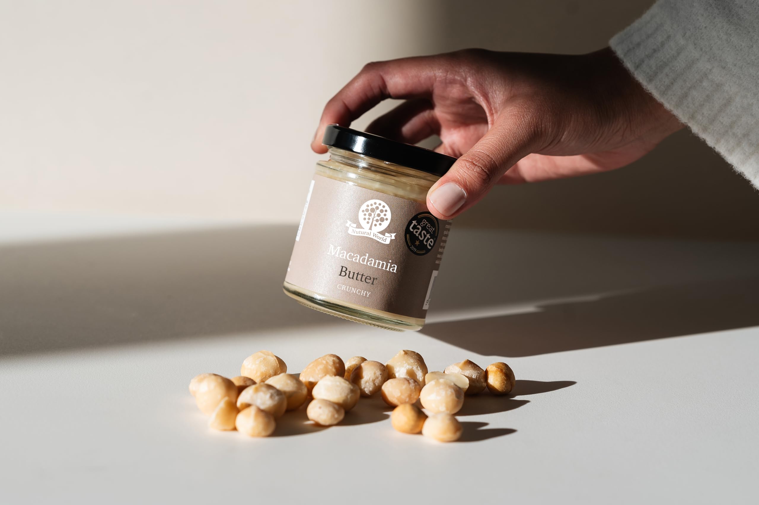 Nutural World Smooth Macadamia Nut Butter - 100% Pure Single Ingredient | 170g 2