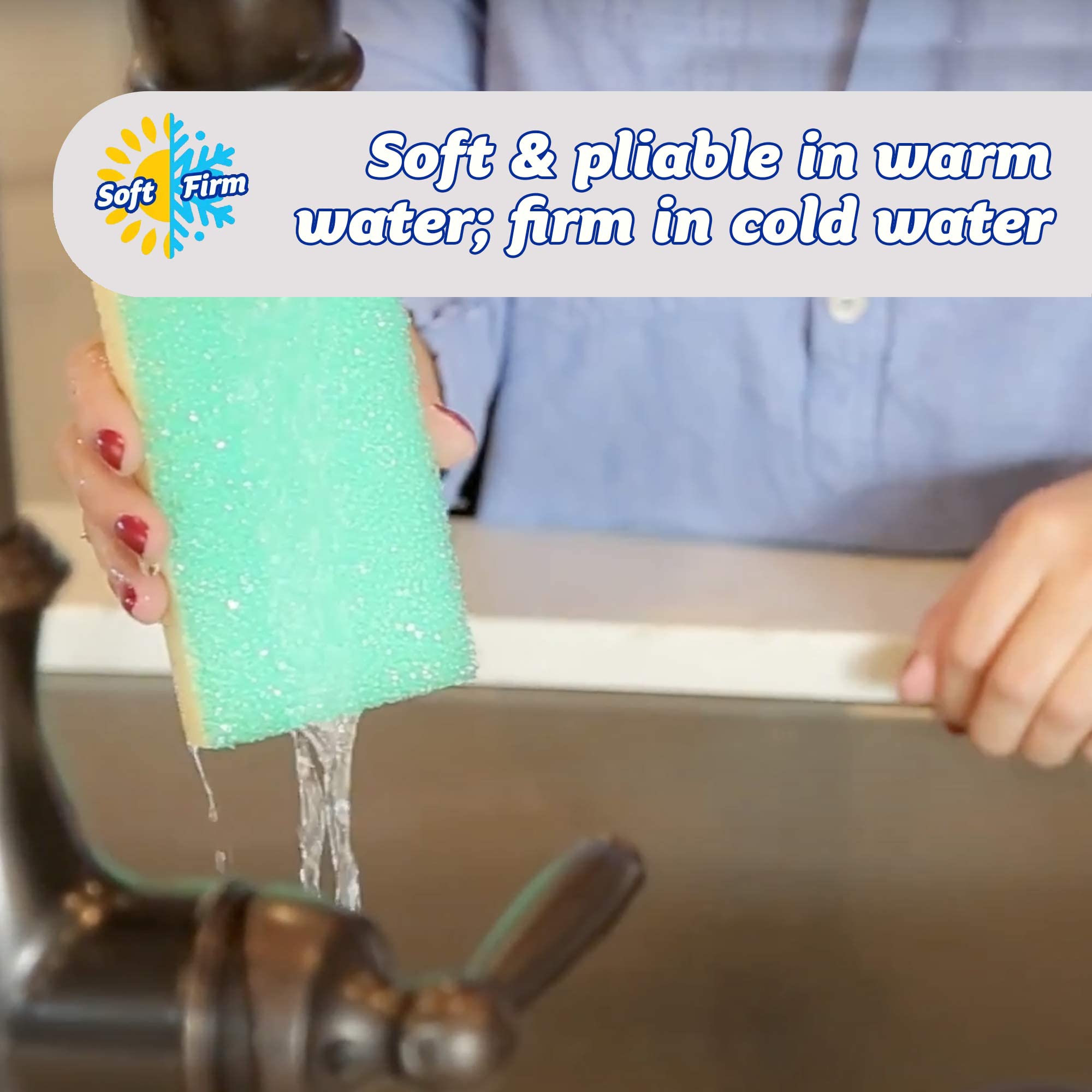 Scrub Daddy - Sponge Daddy Dual-Sided Scrubber Sponge for Dishes & Surfaces 12