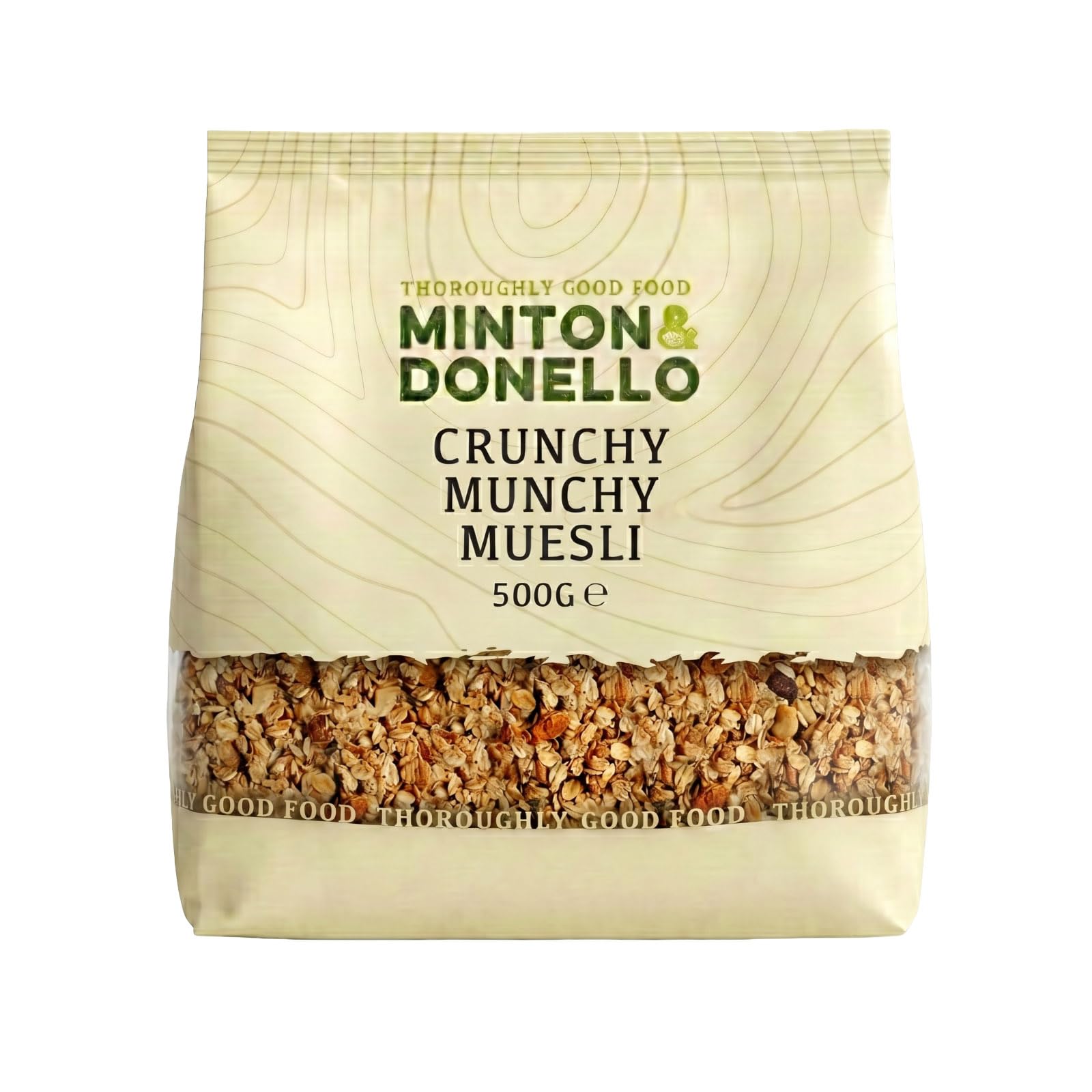 Minton & Donello Crunchy Munchy Muesli - 500g Pack | High Fibre | Oats, Raisins, Nuts & Seeds 1
