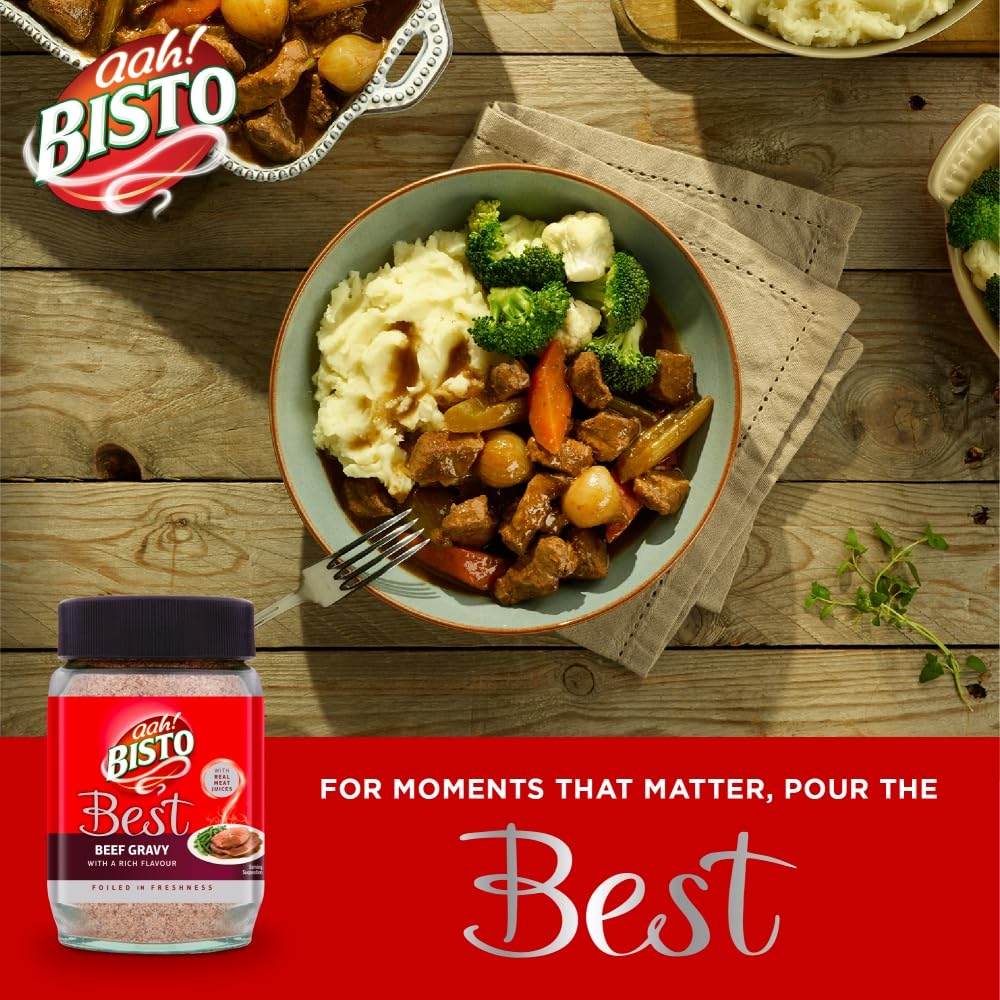 Bisto Best Beef Gravy Granules - Made With Real Meat Juice | 390 g Jar 8