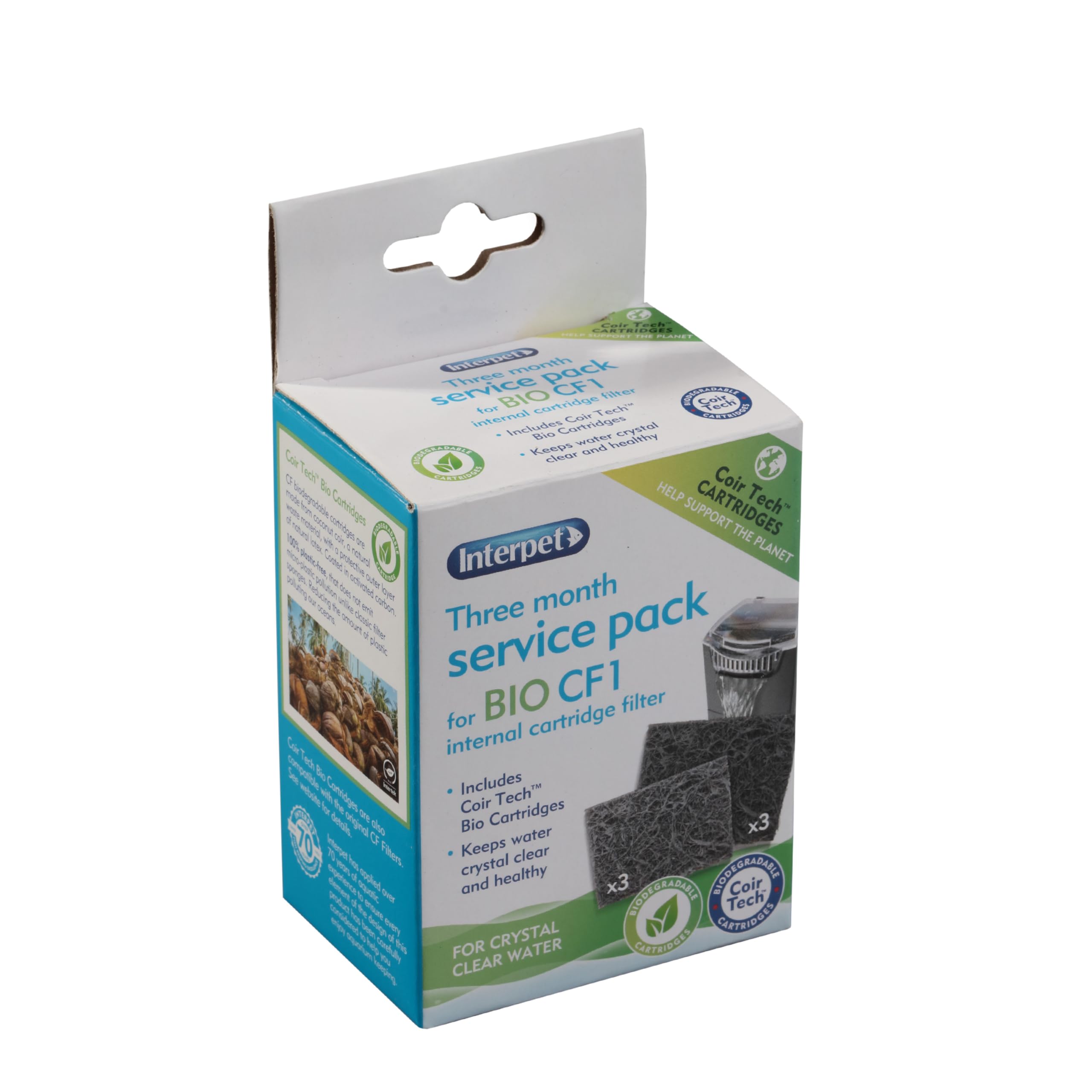 Interpet CF1 3 Month Filter Service Pack - Clears Water & Reduces Algae