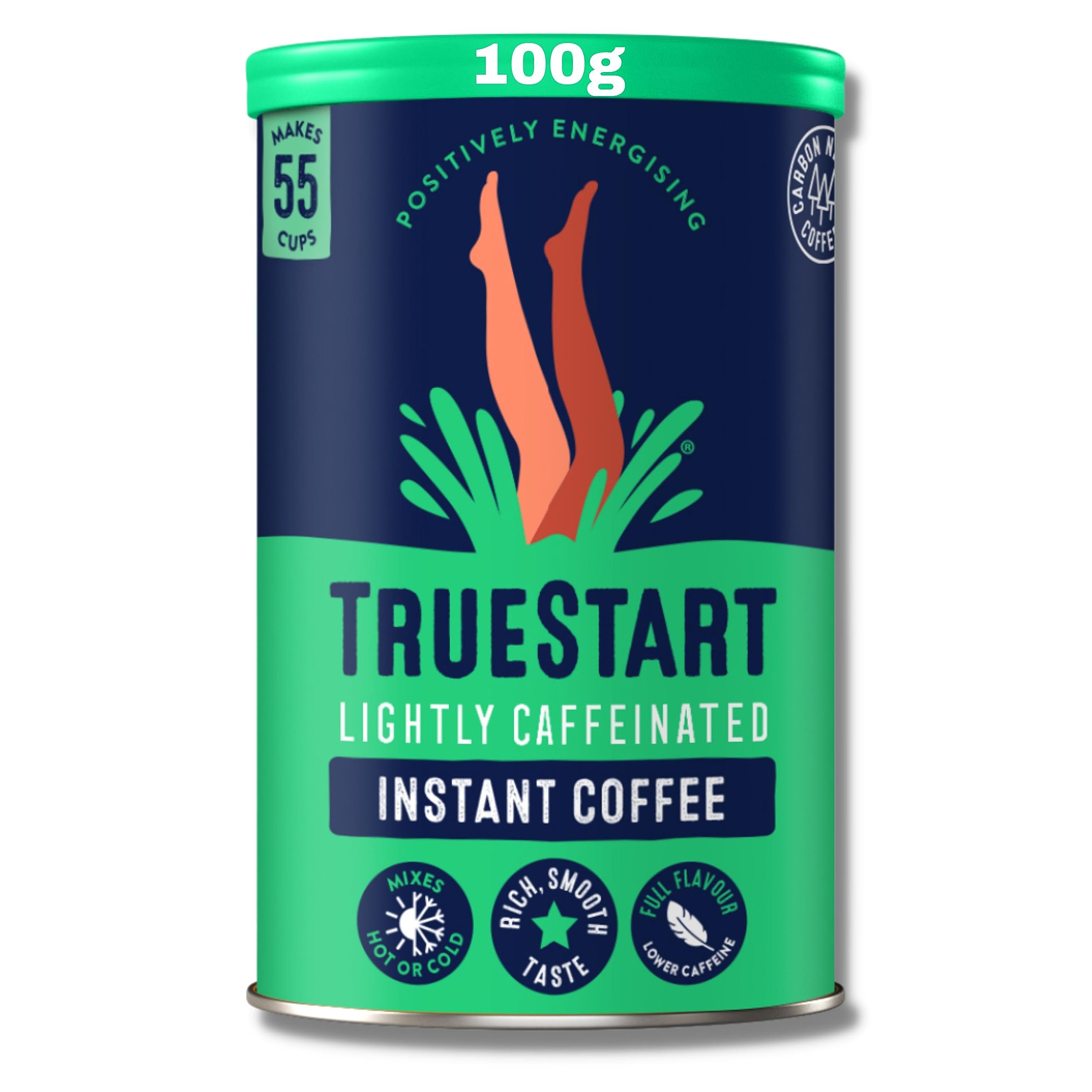 TrueStart - Barista Grade Lightly Caffeinated Instant Coffee (100g) 1