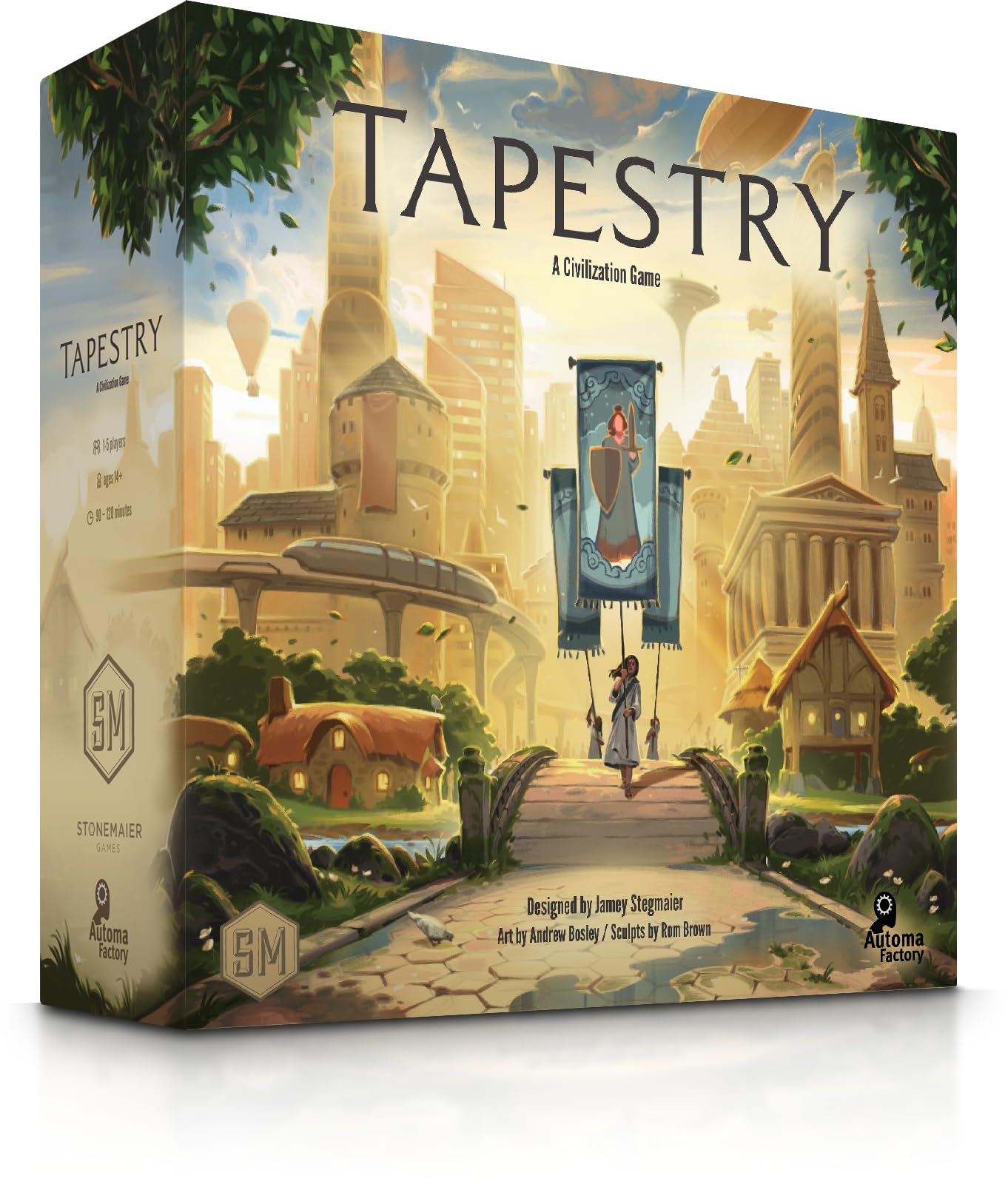 Stonemaier Games Tapestry Board Game – Strategy Civilization Game for 1-5 Players