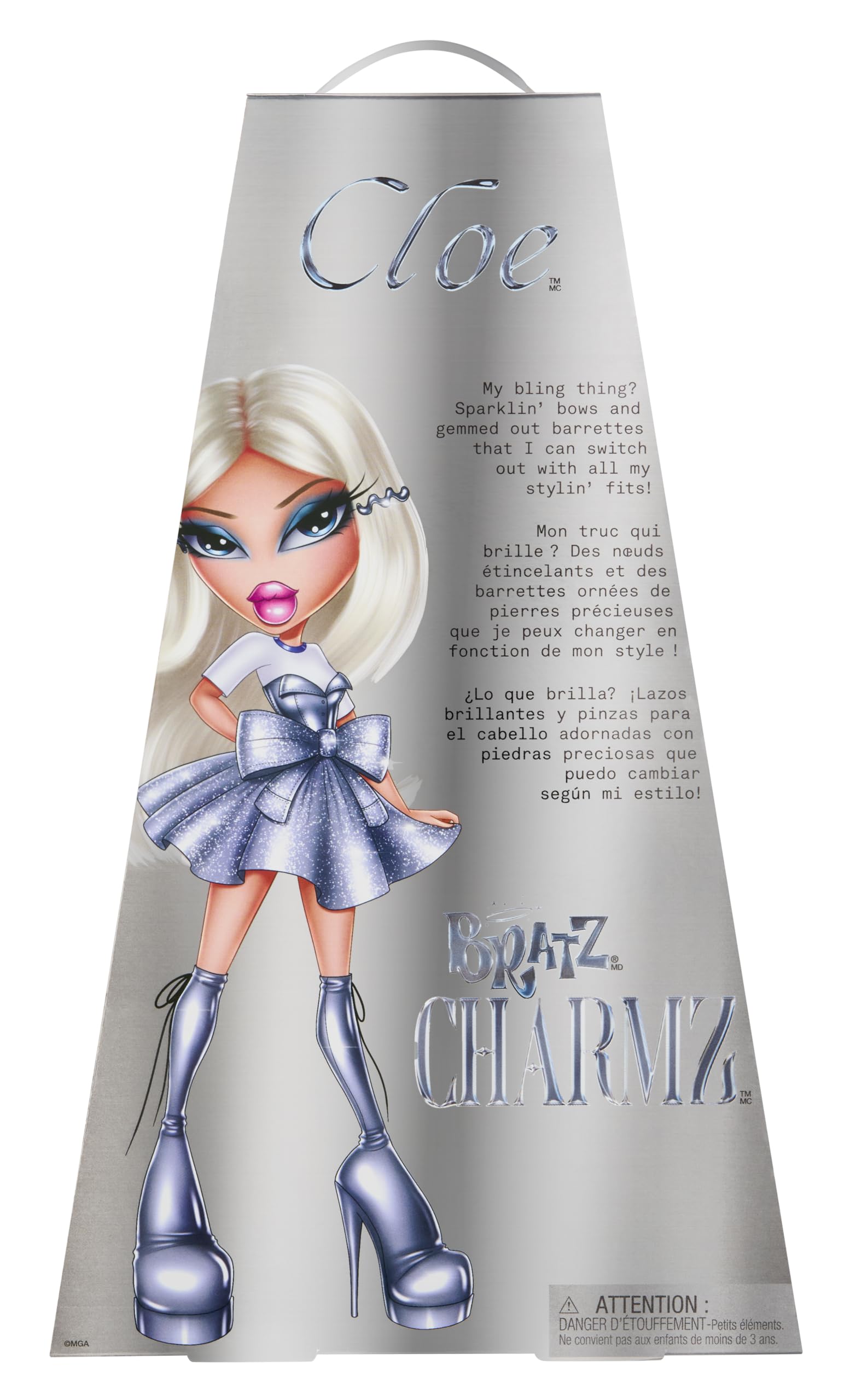 Bratz Charmz Cloe Fashion Doll - Collectible Charm Bracelet | 29.21 cm Size | Ages 6+ 7