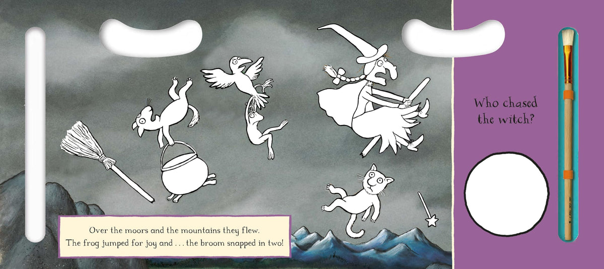 MACMILLAN Room on the Broom Magic Painting - Mess-Free Activity Book | Board Book | Ages 3-5