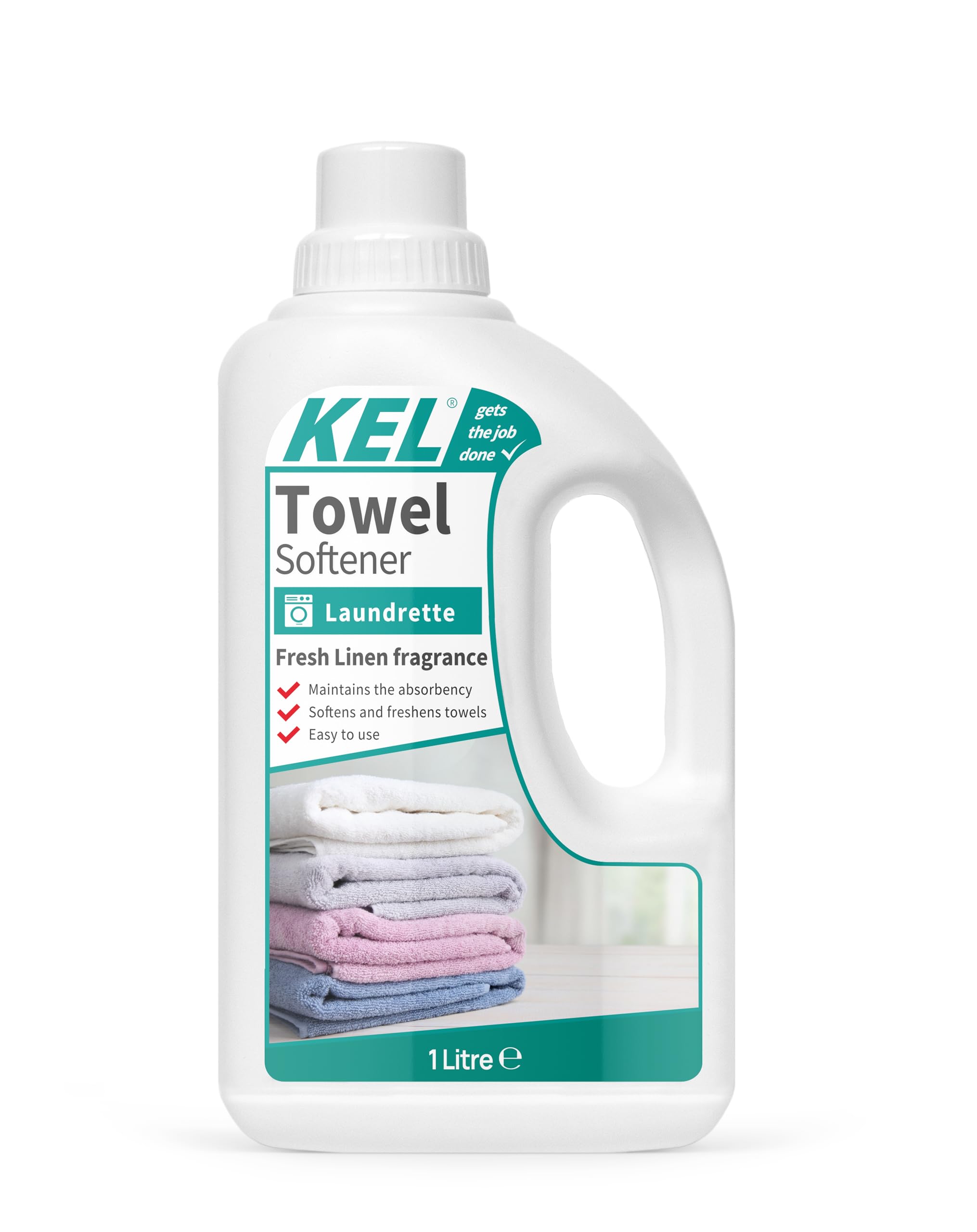 KEL Towel Softener Liquid Conditioner - 1L Bottle | Up to 10 Washes | Fresh Linen Scent