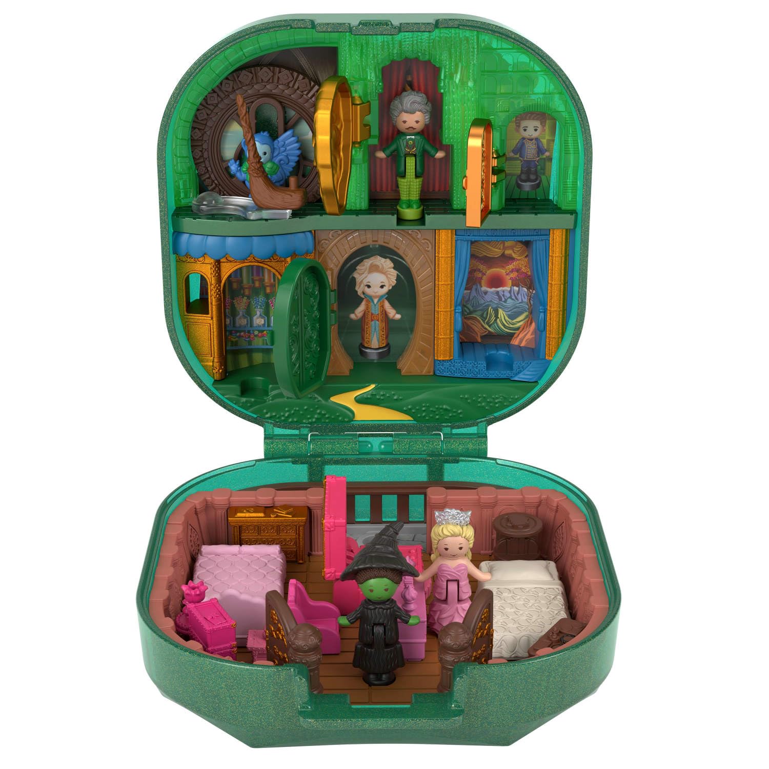 Polly Pocket x Wicked Collector Compact - Micro Dolls & Playset for Ages 4+