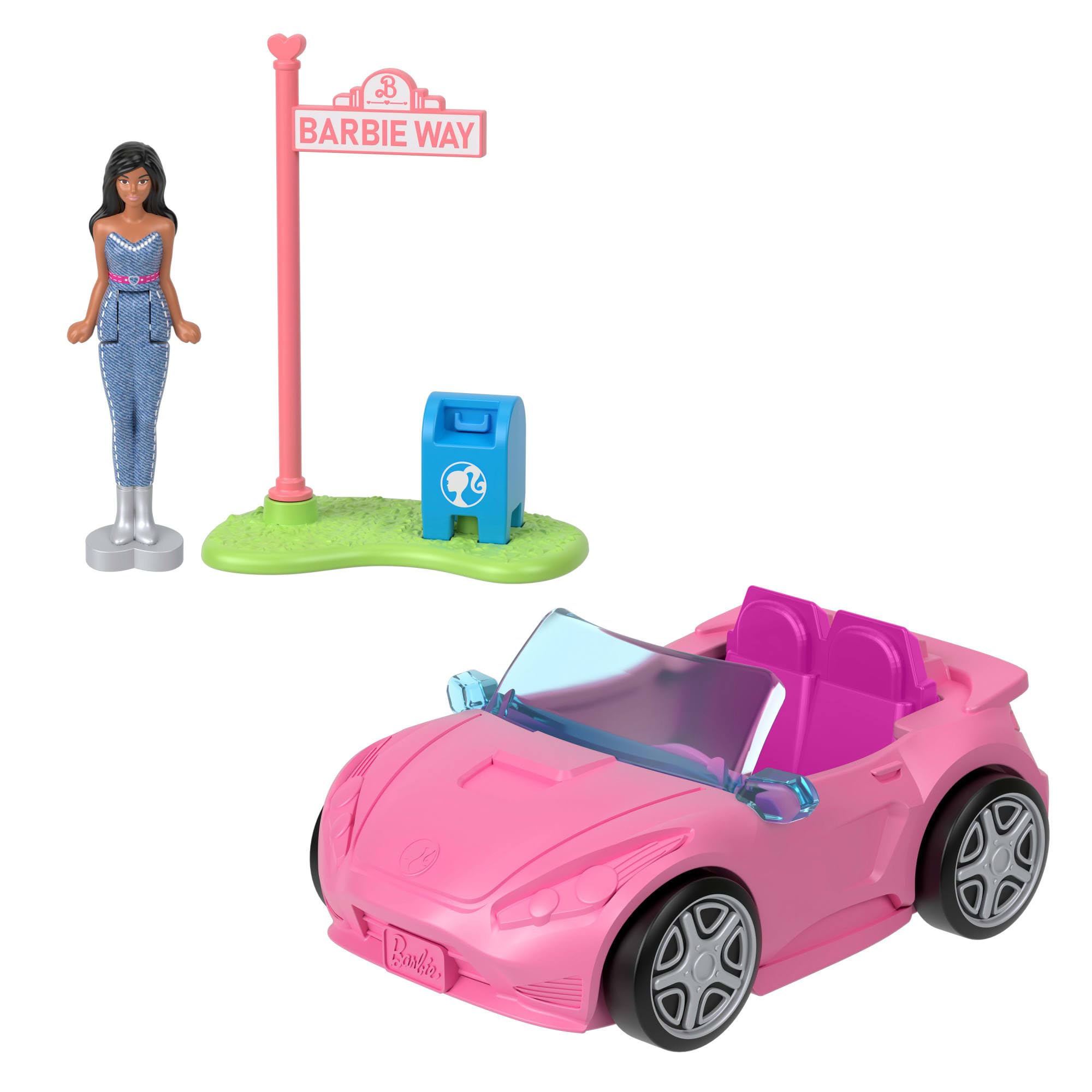 Barbie Mini BarbieLand 4-Pack Doll & Toy Vehicle Set with 4 1.5-inch Dolls 7
