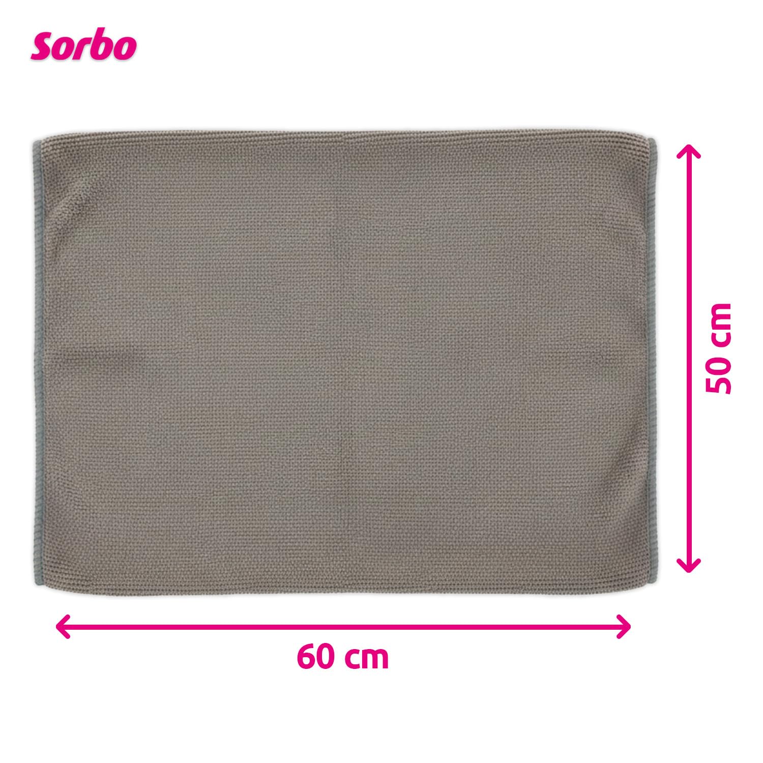 Sorbo Microfibre Floor Cloth - Streak Free, Super Absorbent, Multi-Purpose Cleaning | Grey 9
