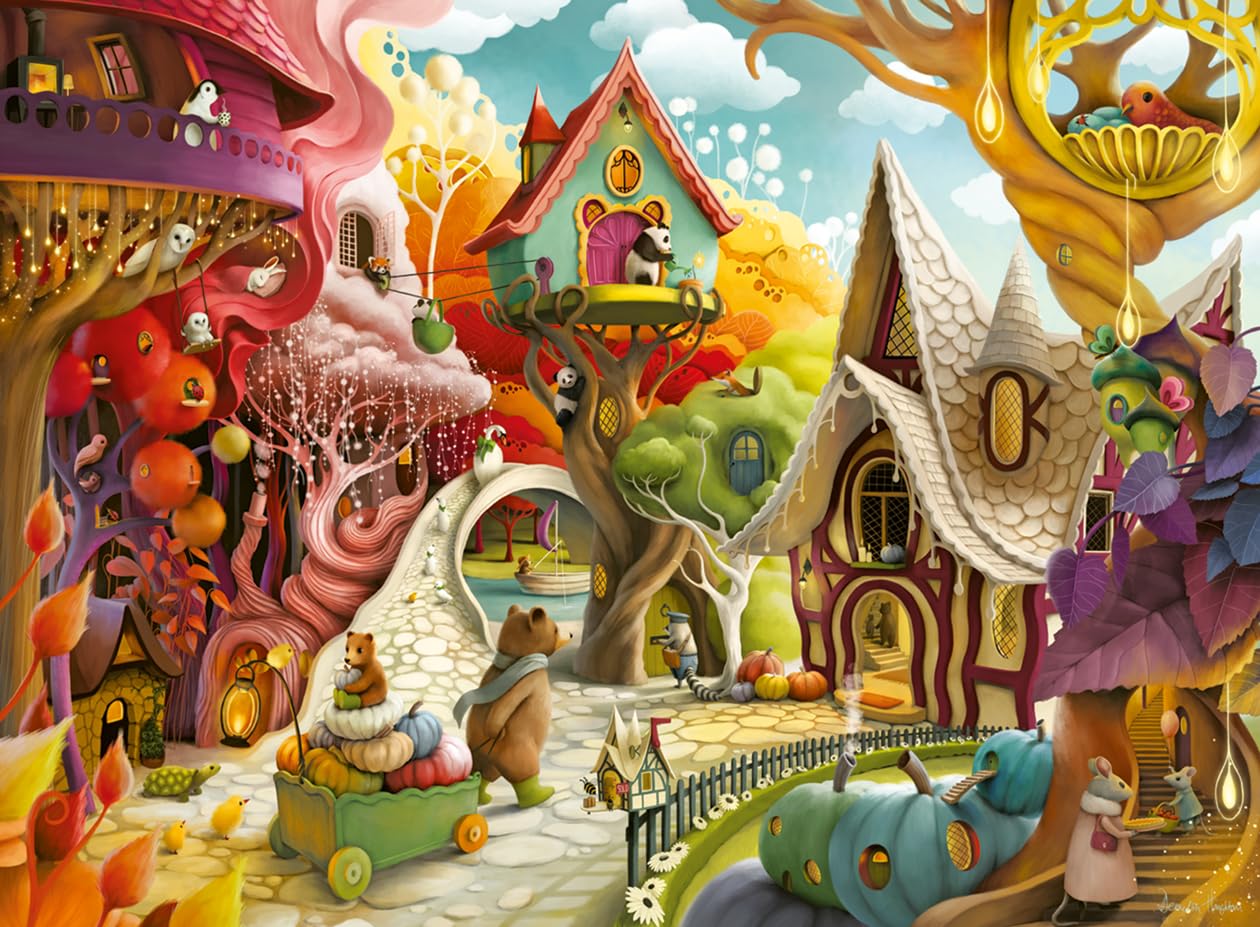 Ravensburger Home Sweet Home Puzzle - 500 Pieces | Artwork by Demelsa Haughton | FSC Certified 1