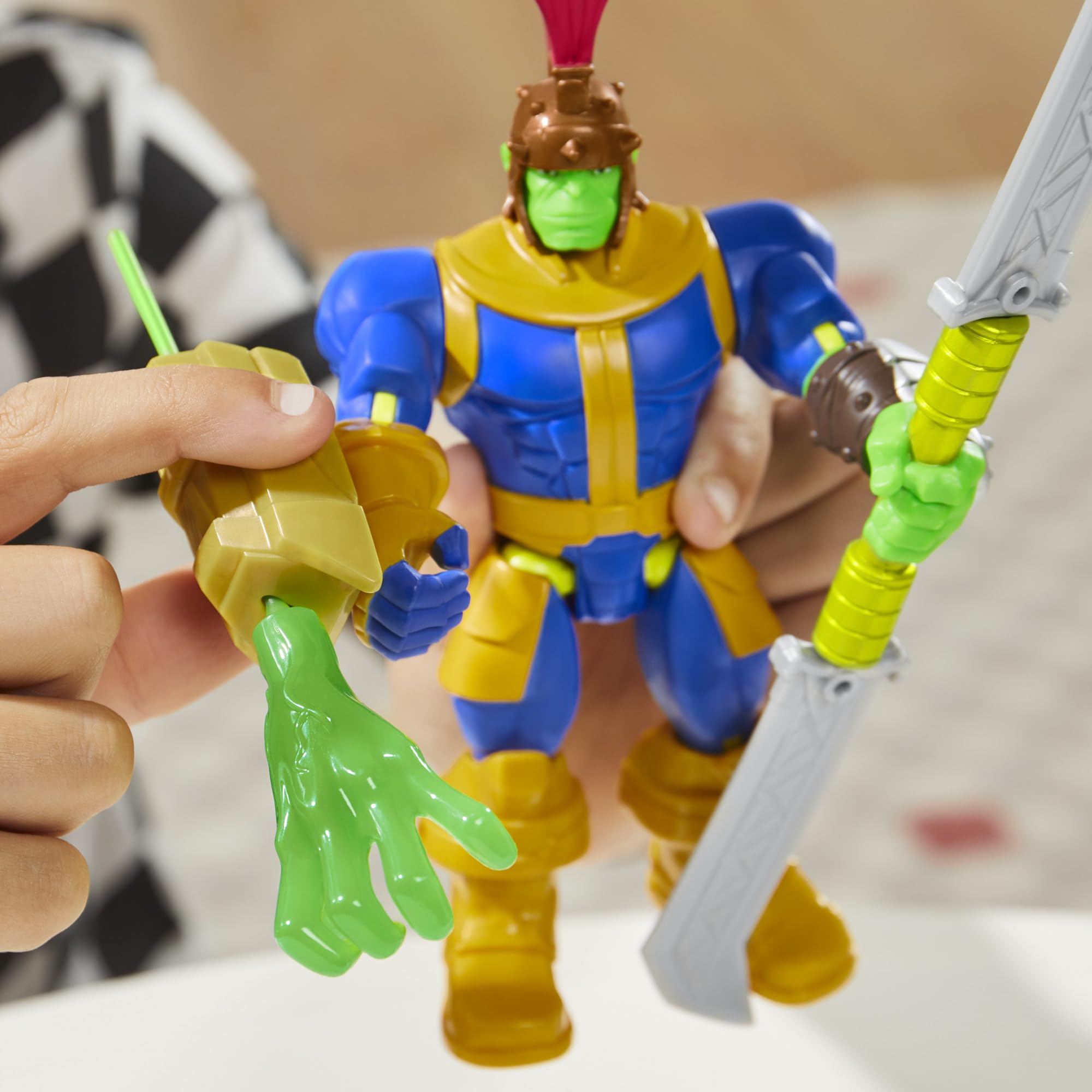 Marvel MixMashers Thanos Deluxe Action Figure - Interchangeable Parts | 9 Points of Articulation 5