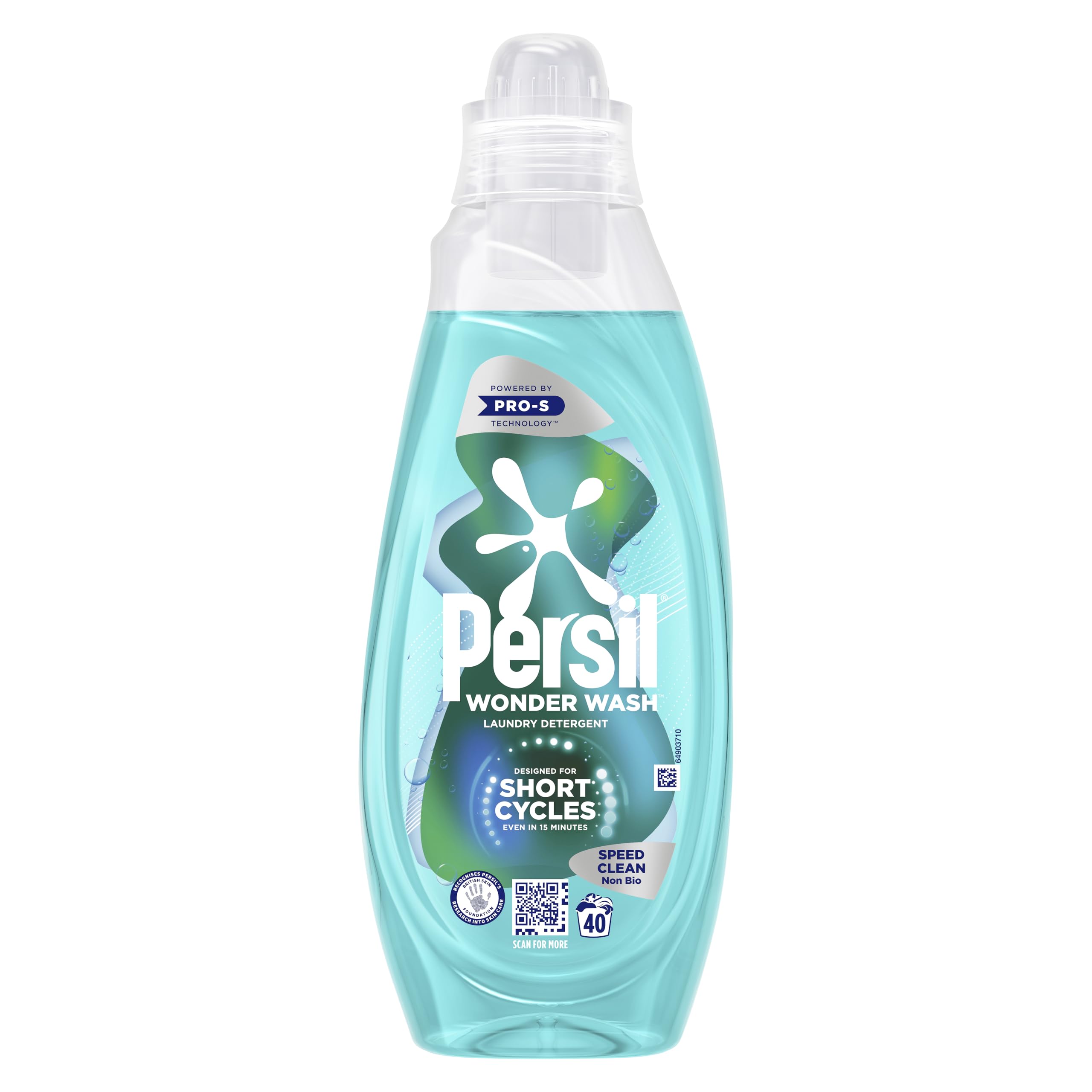 Persil Wonder Wash Speed Clean Non Bio Liquid Detergent | 1.08L | Fast Cycles 1