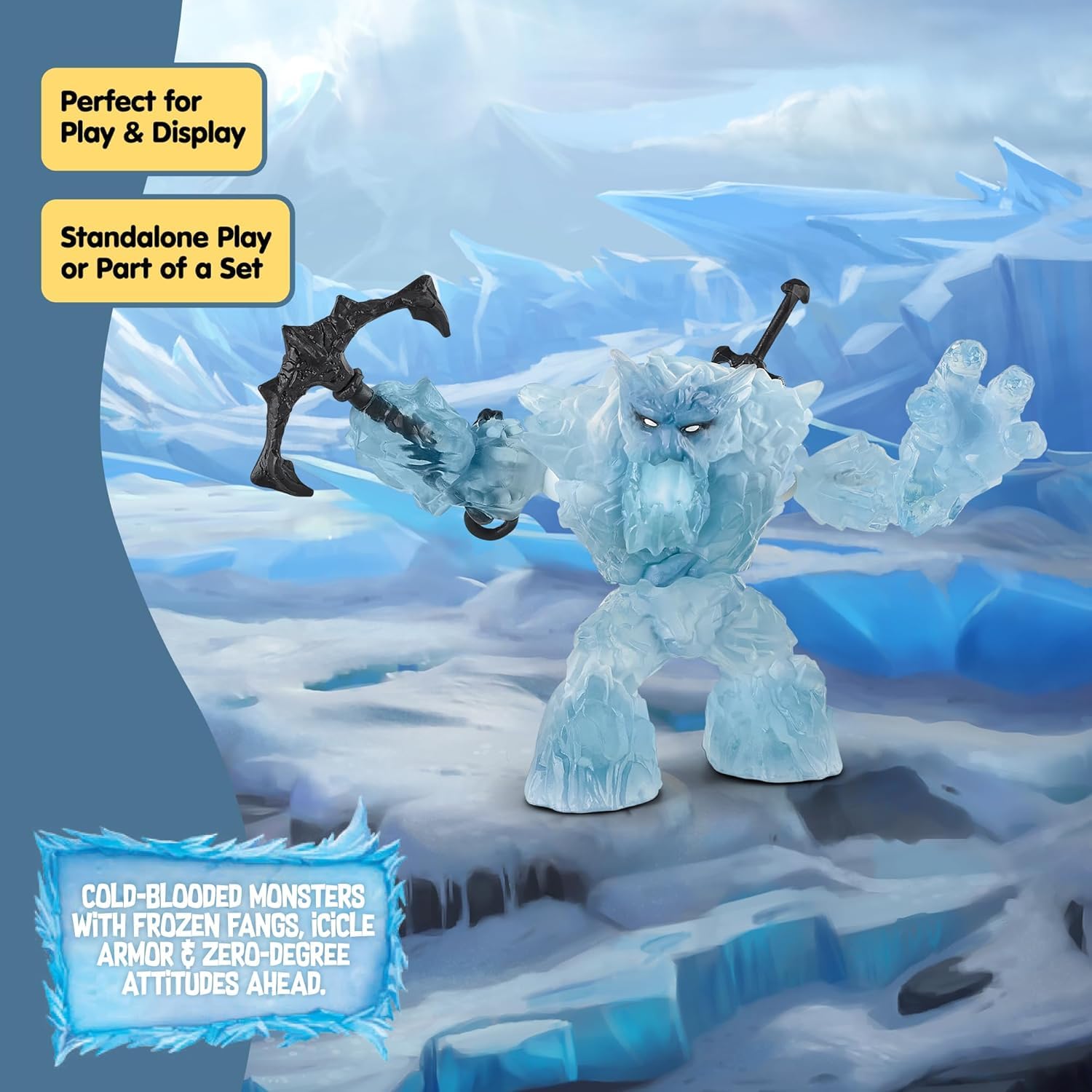 Schleich Eldrador Creatures Ice Giant Action Figure with Sword and Axe | Ages 7+ 9
