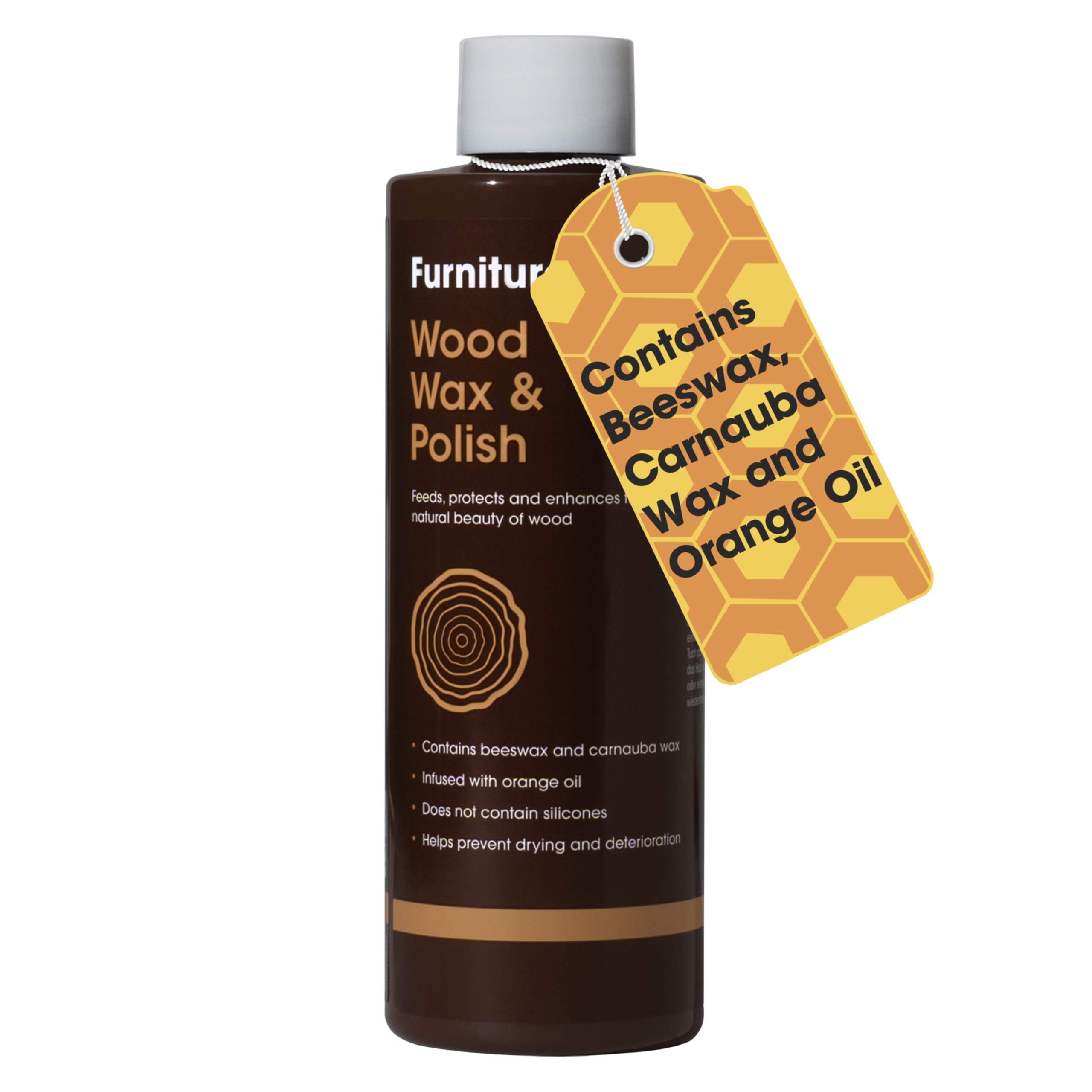 Furniture Clinic Wood Wax & Wood Polish - Orange Scented, Natural Formula | 500 ml 1