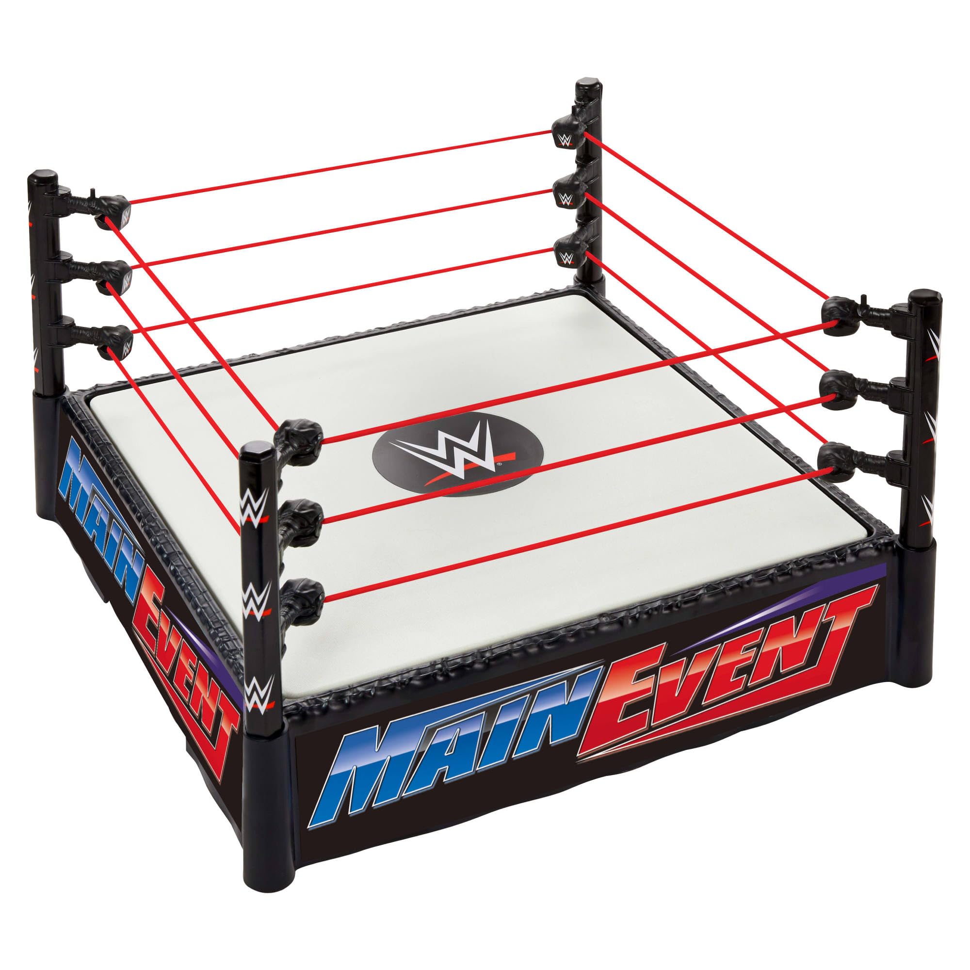 WWE Superstar Ring Playset - Spring-Loaded Mat, RAW & Main Event Labels, for Ages 6+ 2