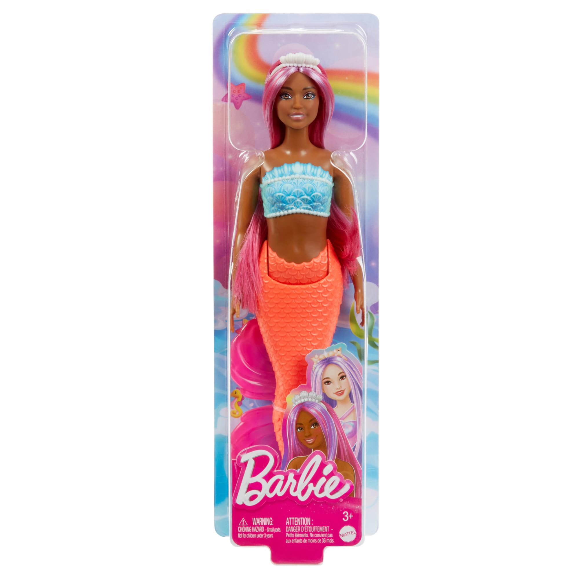 Barbie Mermaid Doll with Magenta Fantasy Hair - Fantasy Accessories | 12.75 Inch | Plastic 6
