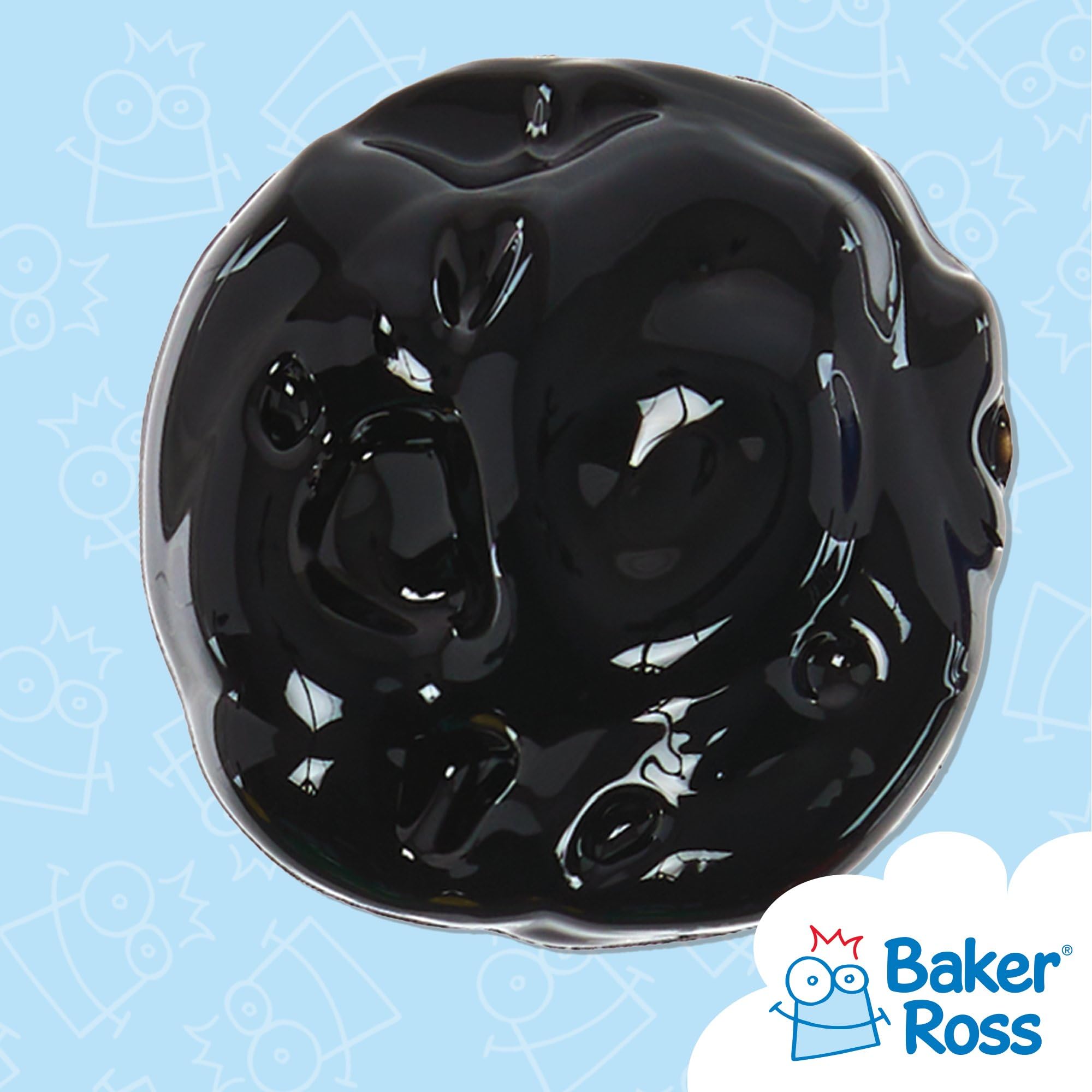 Baker Ross FN510 Black Acrylic Paint 500ml - Water-Based, High-Gloss Finish | Pack of 1 3