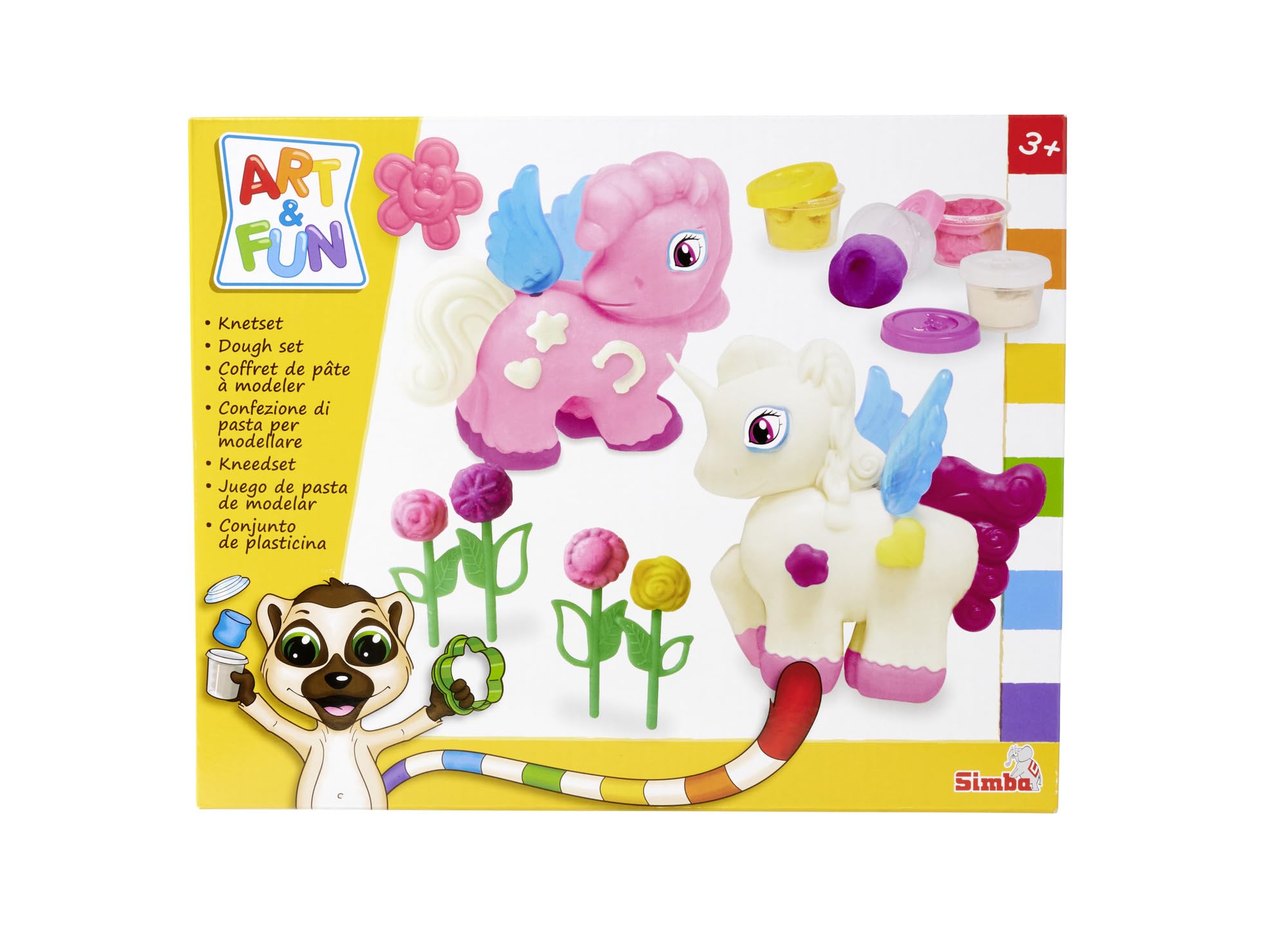 Simba 106326016 Art & Fun Unicorn Kneading Set - Glitter Clay Craft for Kids 15
