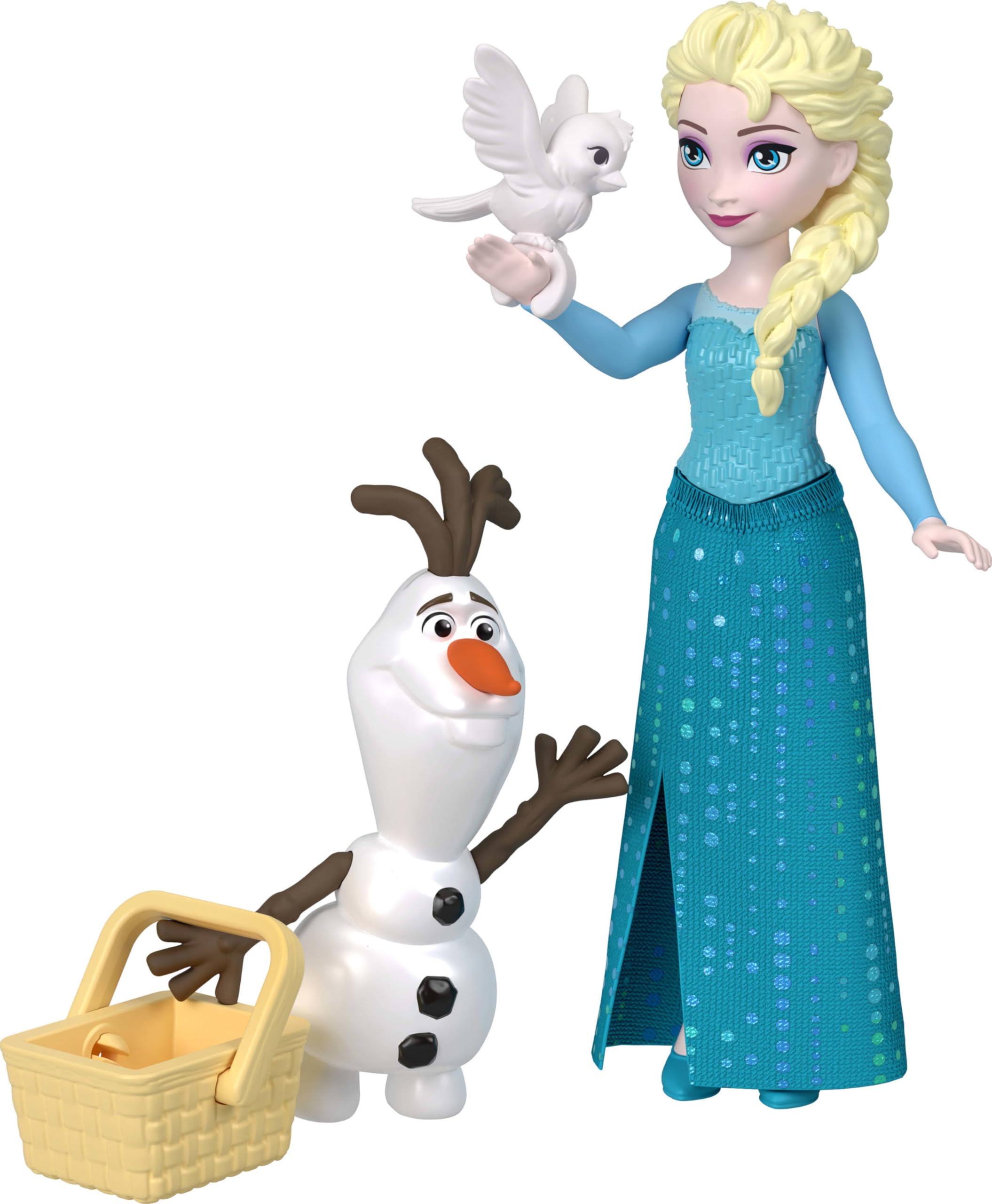 Mattel Disney Frozen Small Dolls Set - Anna, Elsa, Kristoff & Olaf | 3.5-inch Scale | Ages 3+ 5