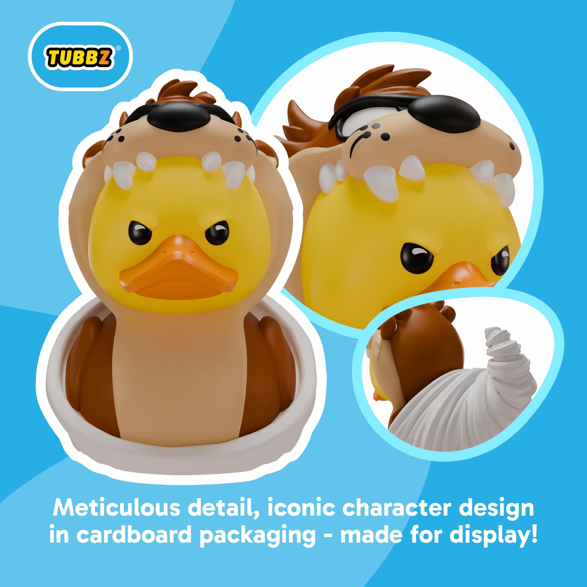 TUBBZ Looney Tunes - Tazmanian Devil Cosplaying Rubber Duck Collectible Figure | 3.54 in