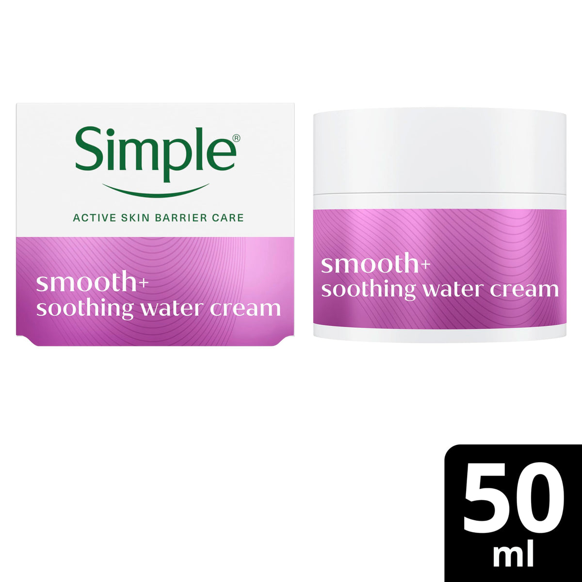 Simple Smooth+ Soothing Water Face Cream - 50 ml
