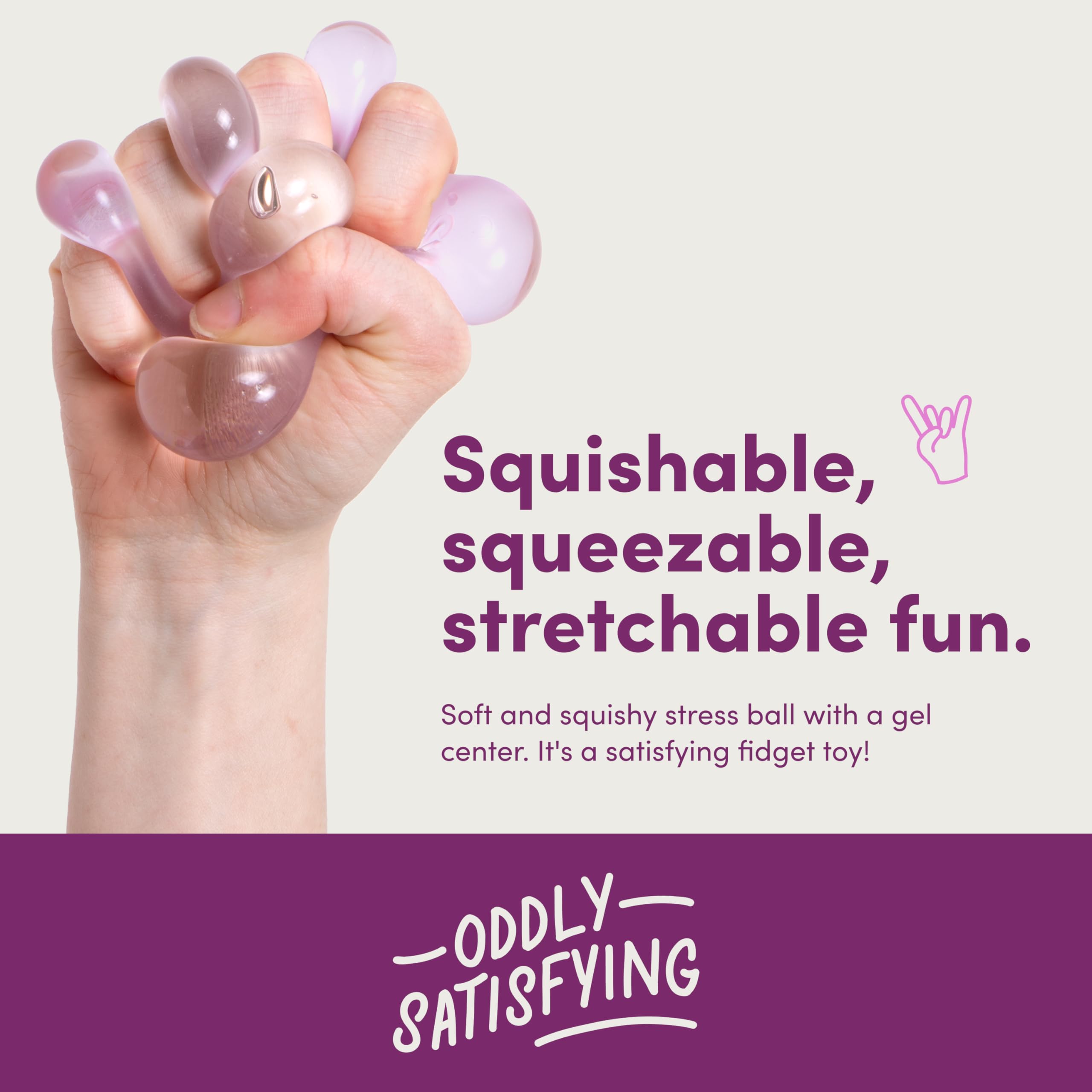 Speks Gump Stress Ball - Silky Soft Memory Gel Squishy Fidget Toy for Adults & Teens 14+ | Mist Color 4