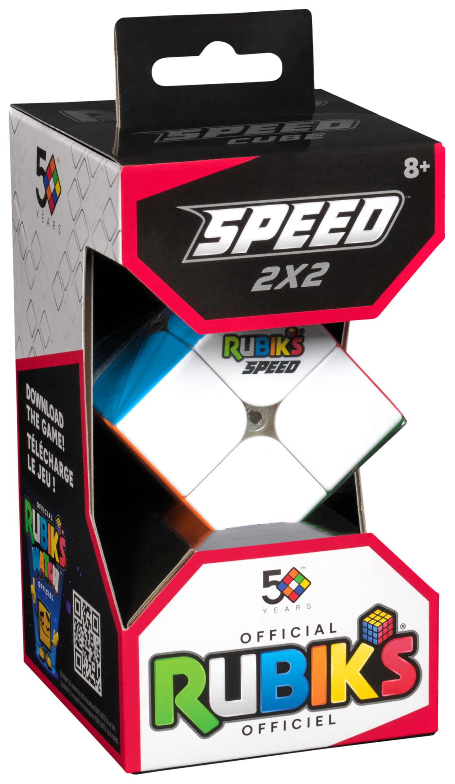 Rubik's 2x2 Speed Cube - Stickerless, Faster, Smoother Play | Multicolor Plastic 5