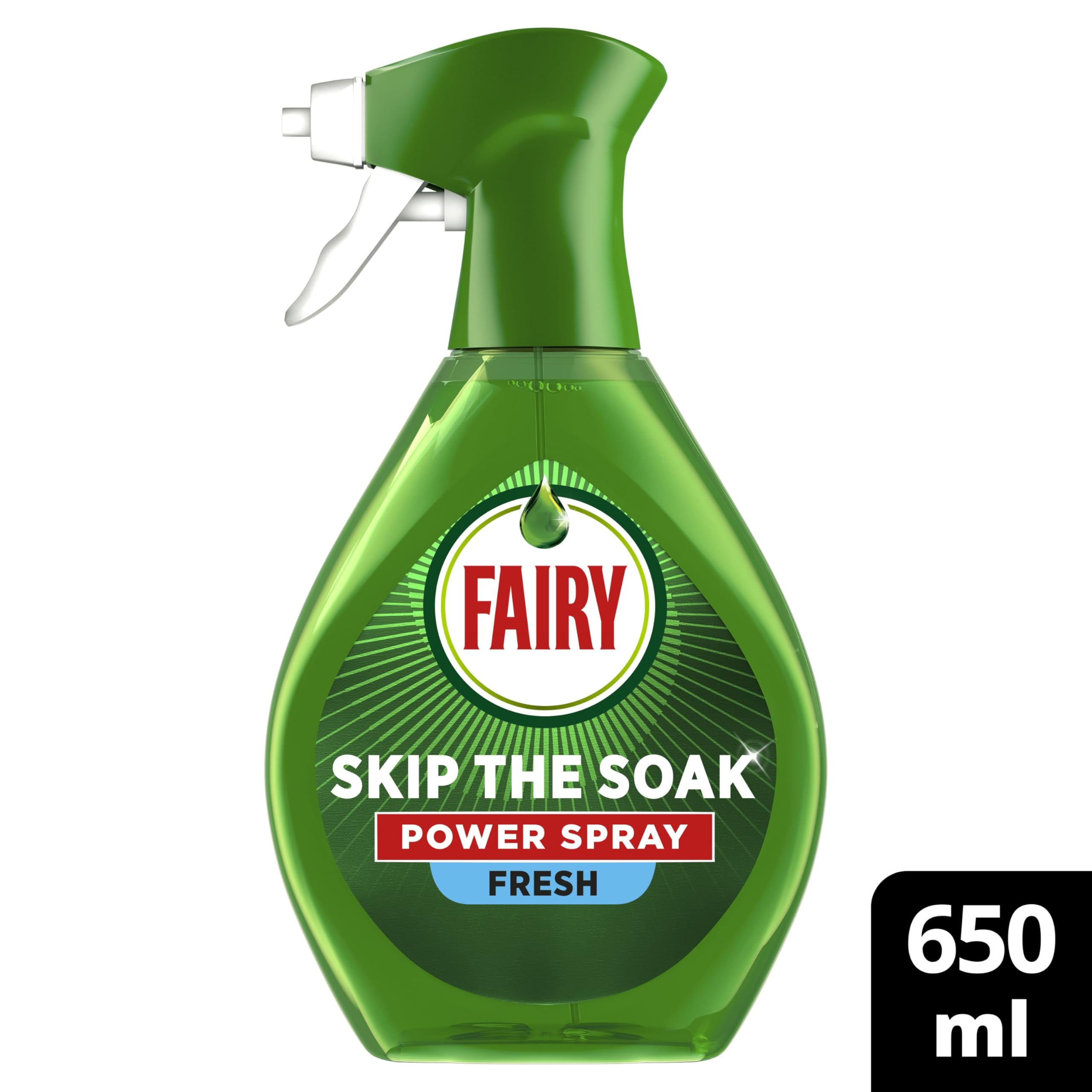 Fairy Skip the Soak Power Spray Pre-Treatment for Dishes, Fresh Scent, 650ml 2