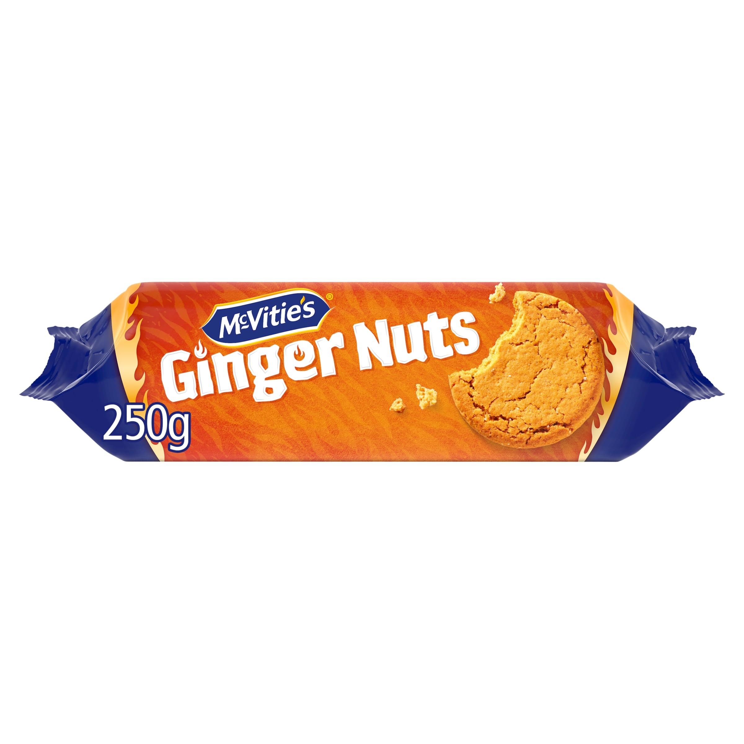 McVitie's Ginger Nuts Biscuits - Perfectly Spiced Ginger Flavor | 250g Pack