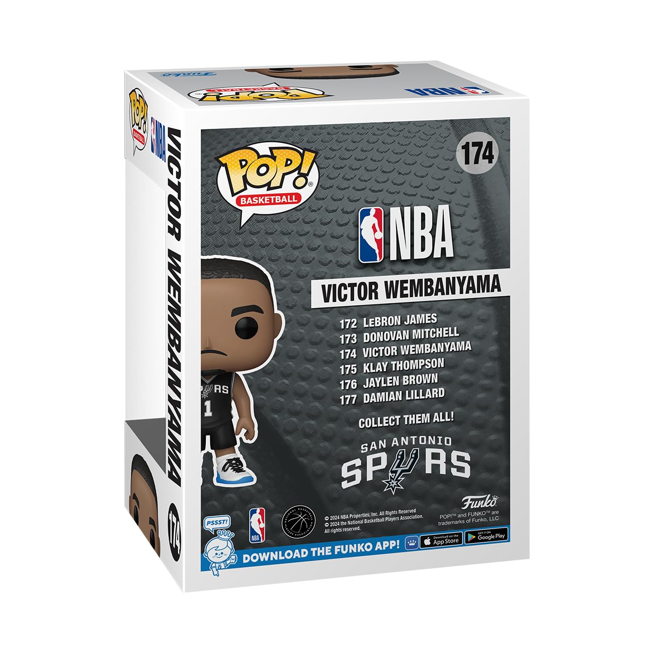 Funko Pop! NBA: Spurs - Victor Wembanyama Vinyl Figure (75120) 12