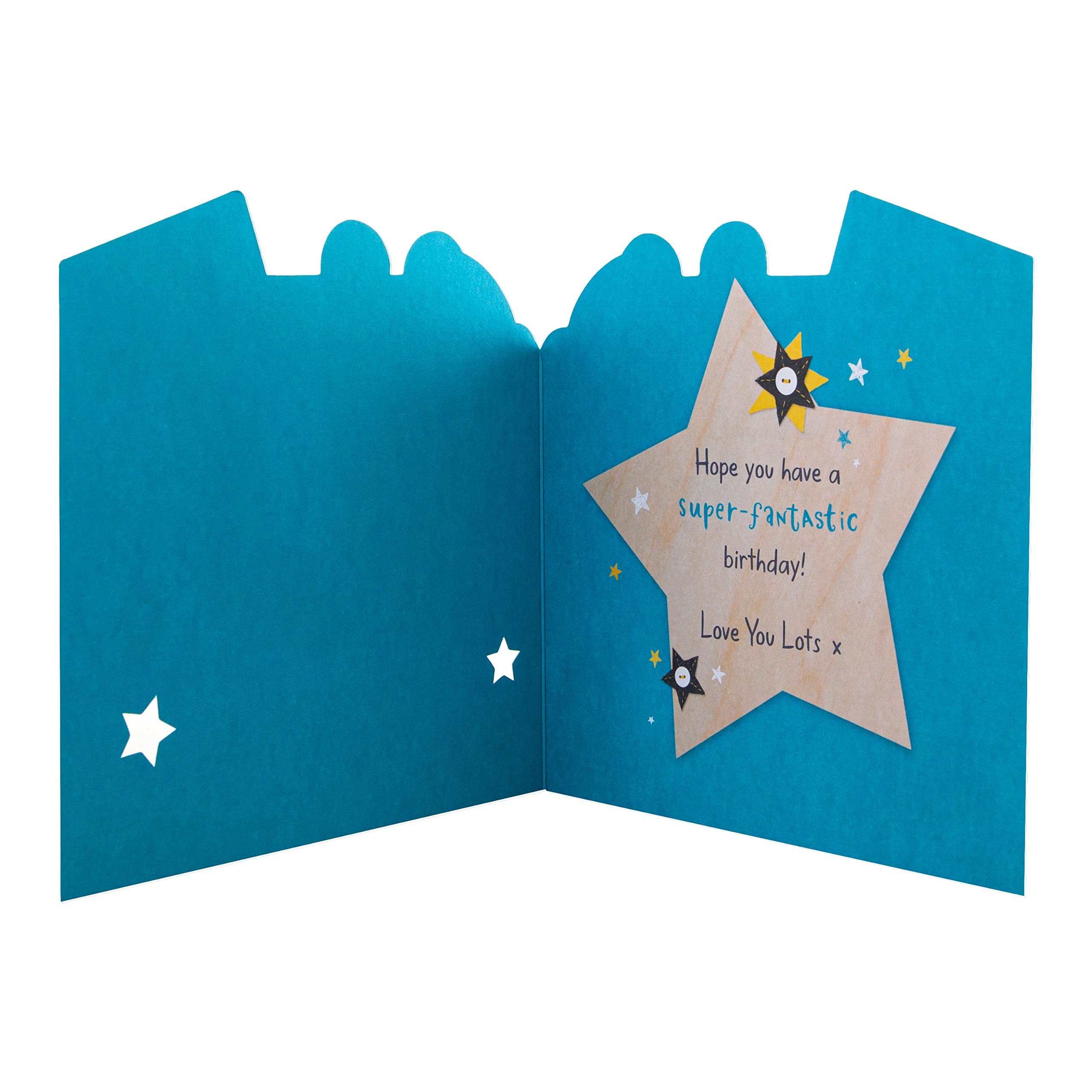 Hallmark Daddy Birthday Card - Cute Die Cut 'Wellibobs' Design | 16cm Square