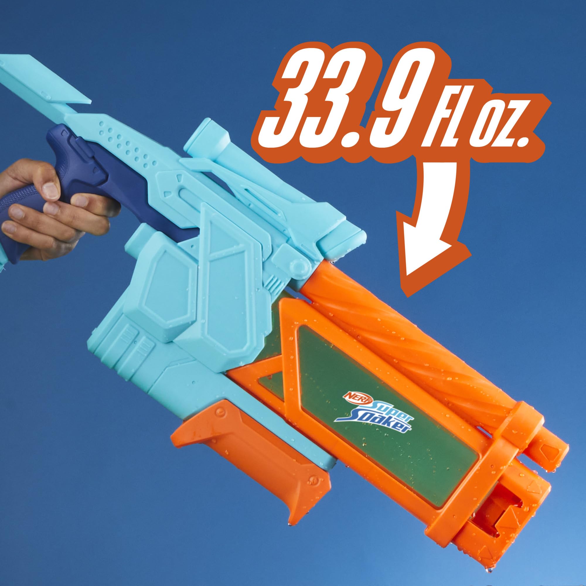 Nerf Super Soaker Mega Dunk-Fill Water Blaster - 1 Liter Tank | Ages 6+ | Plastic 5
