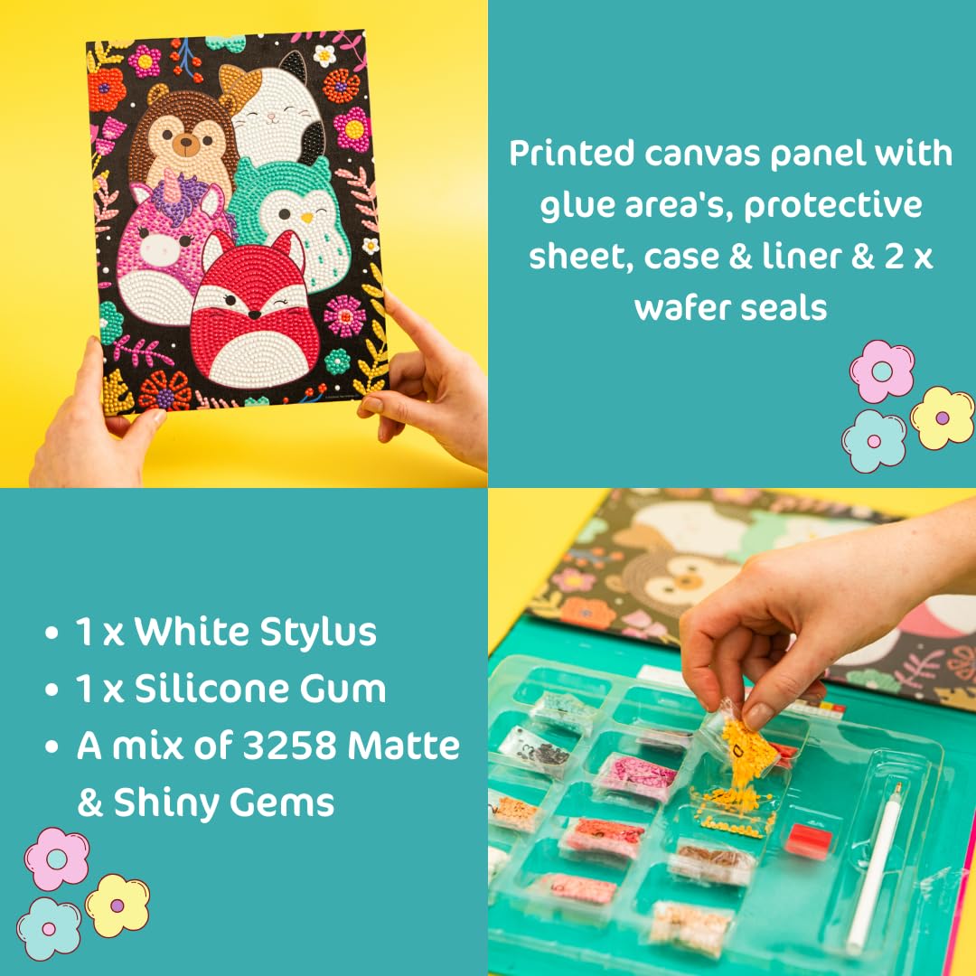 Curious Universe Squishmallows Crystal Creations Activity Set | 3,258 Crystals | Ages 8-12 3