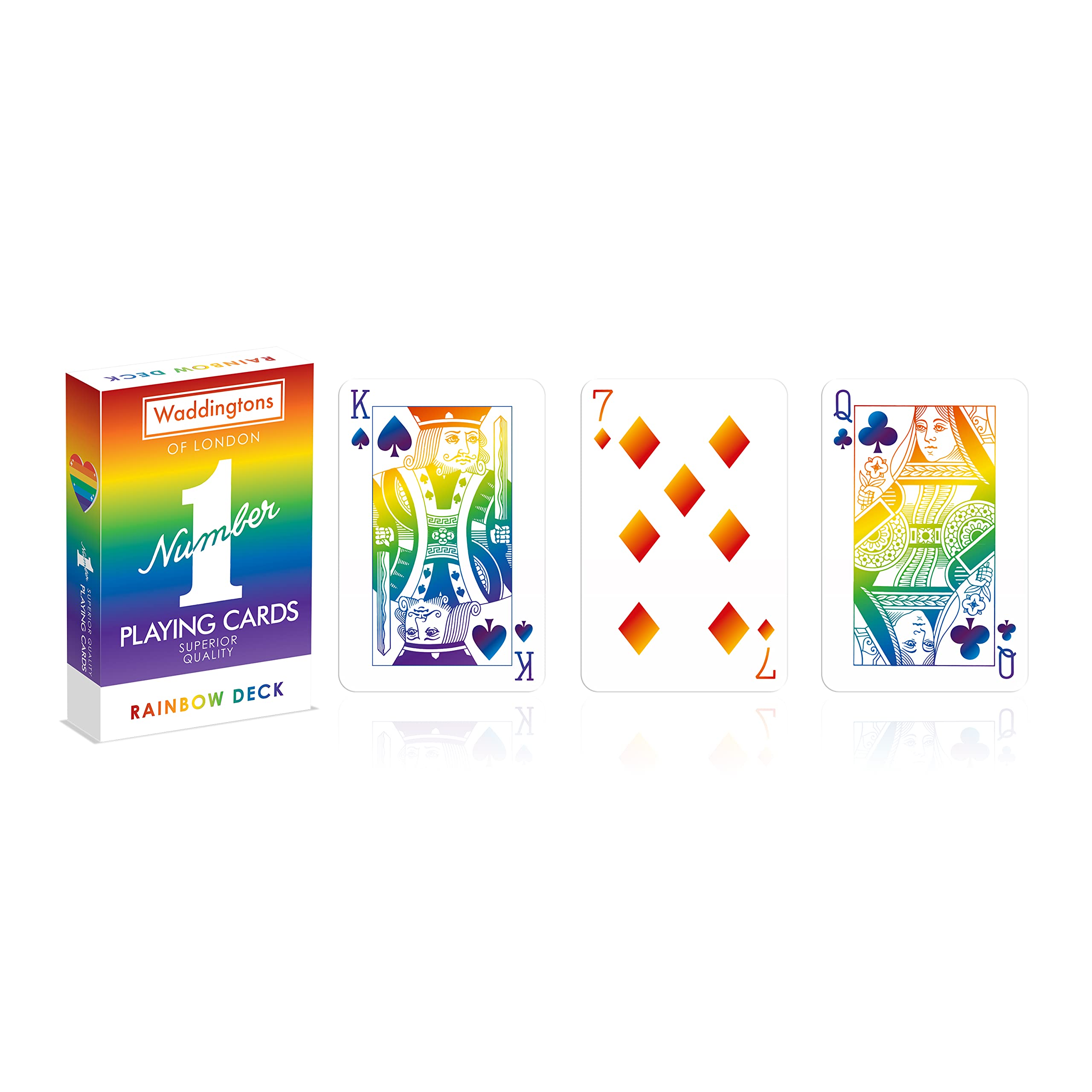 Waddingtons Number 1 Rainbow Playing Cards - 54 Cards, Unisex Children, Ages 6+ 2