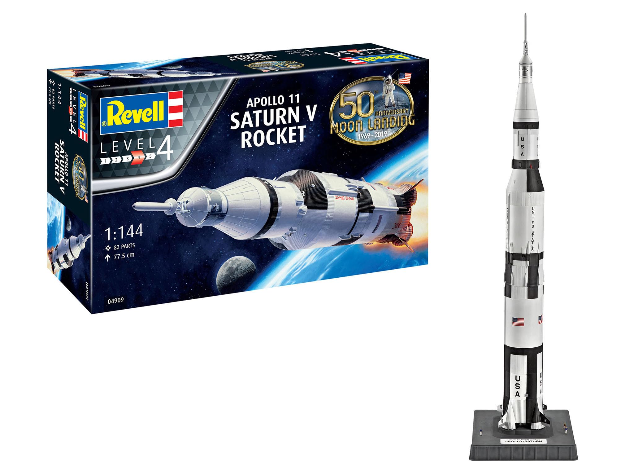 Revell 80-4909 1:144 Apollo Saturn V Plastic Model Kit