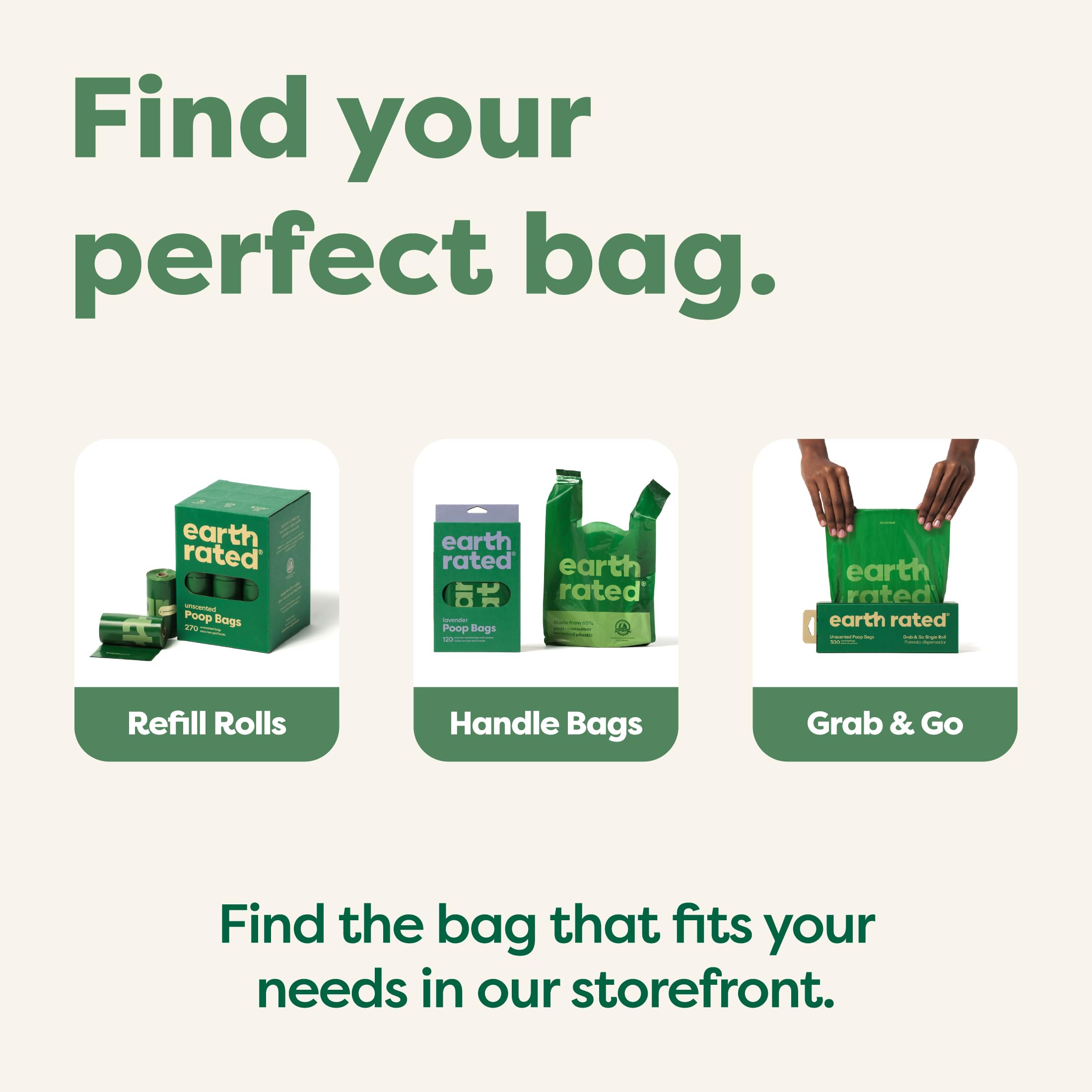 Earth Rated Unscented Dog Poo Bags - 315 Count Refill Rolls | Extra Thick & Leak Proof 5
