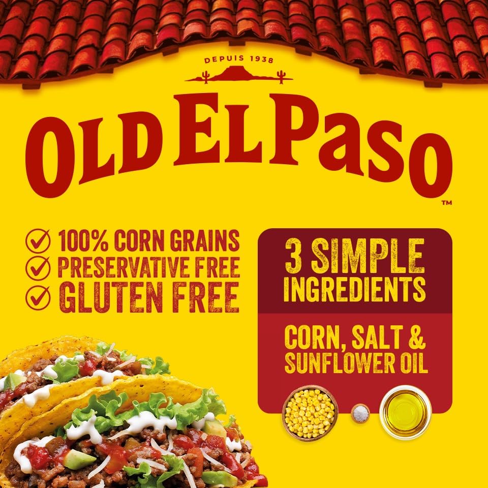 Old El Paso Smoky BBQ Crunchy Taco Kit - Mild Chilli Rating | 292G 2