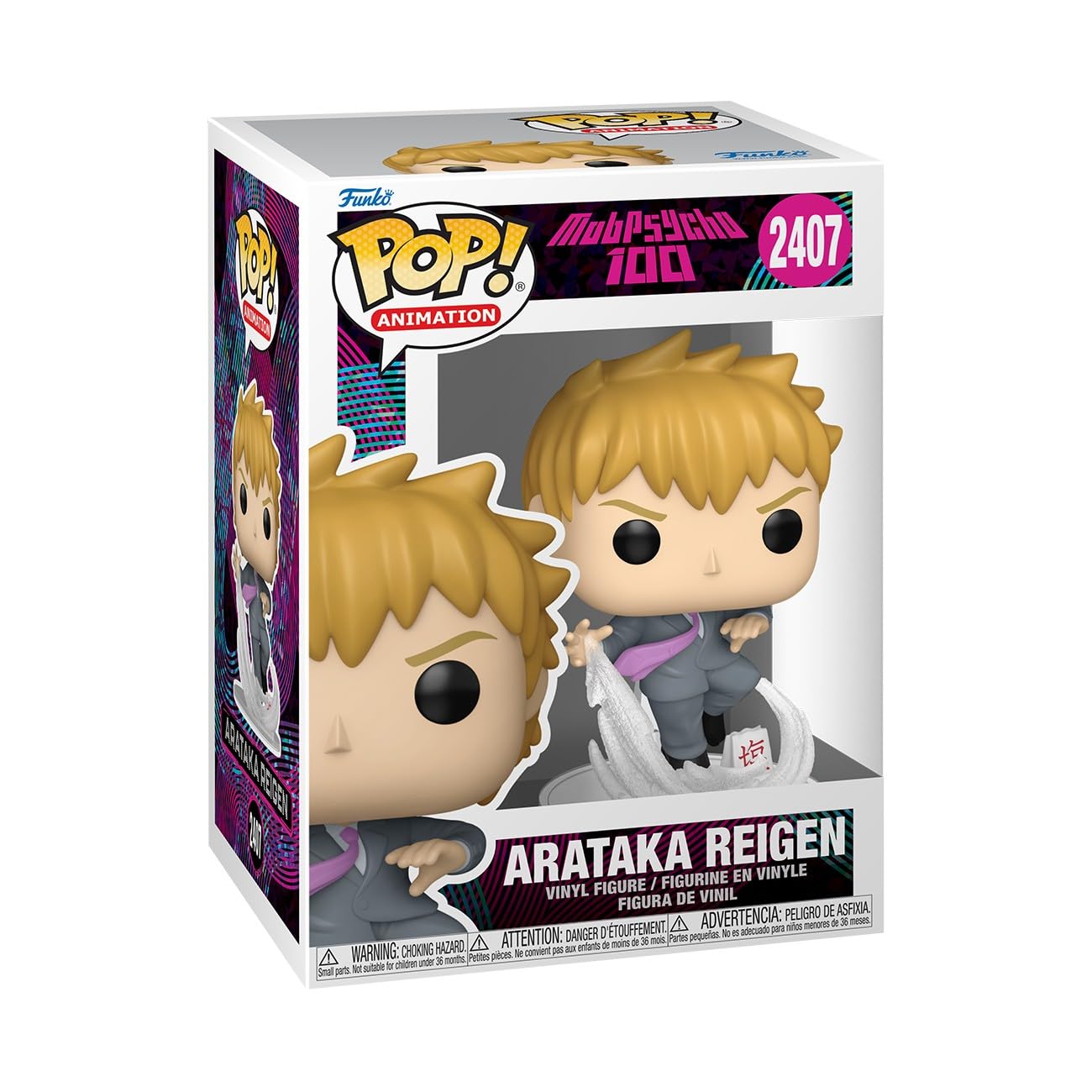Funko Arataka Reigen Chibi Character Figure - Mob Psycho 100 Season 1 | 3.75 Inch Vinyl 1