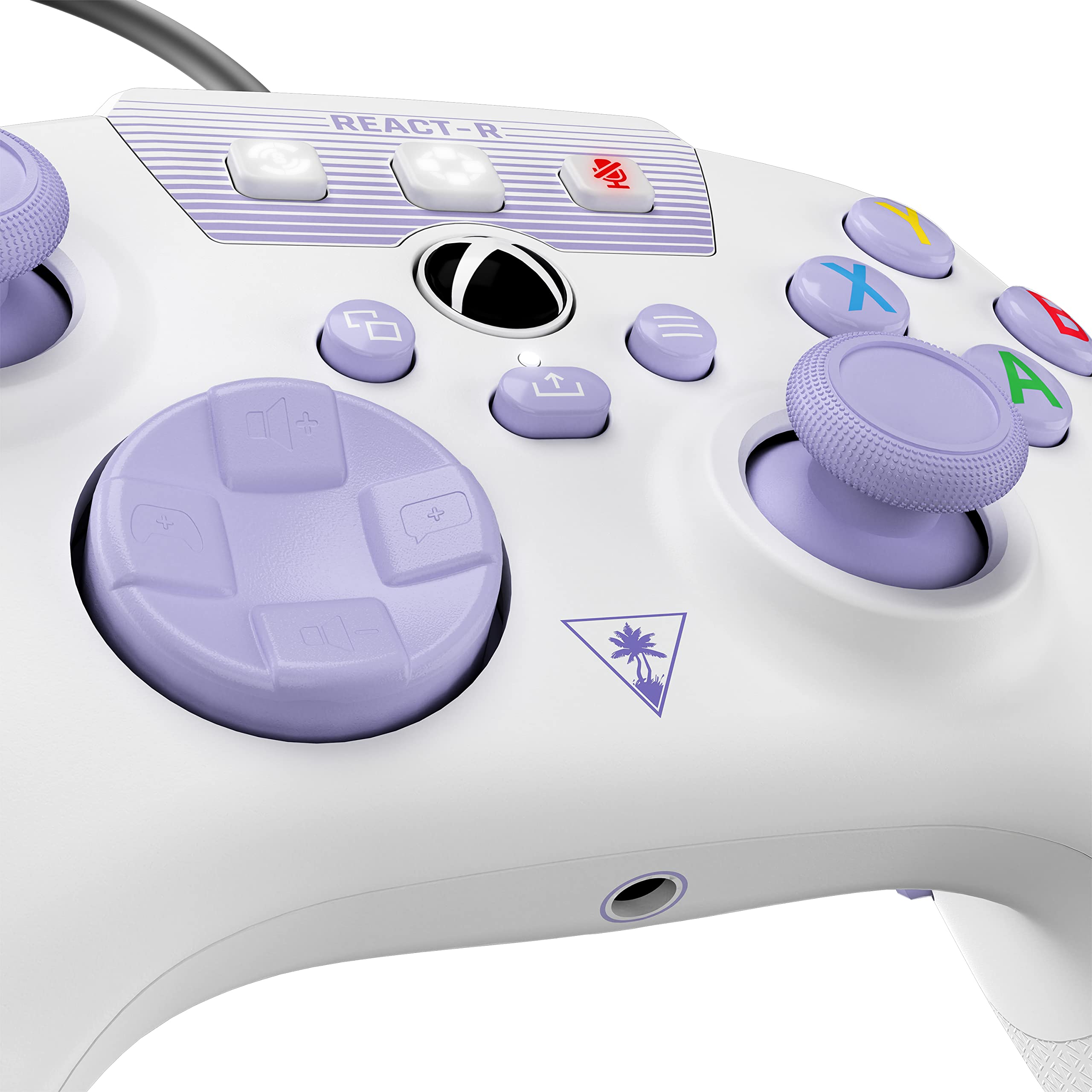 Turtle Beach REACT-R Controller White/Purple – Xbox Series X|S, Xbox One, PC 3