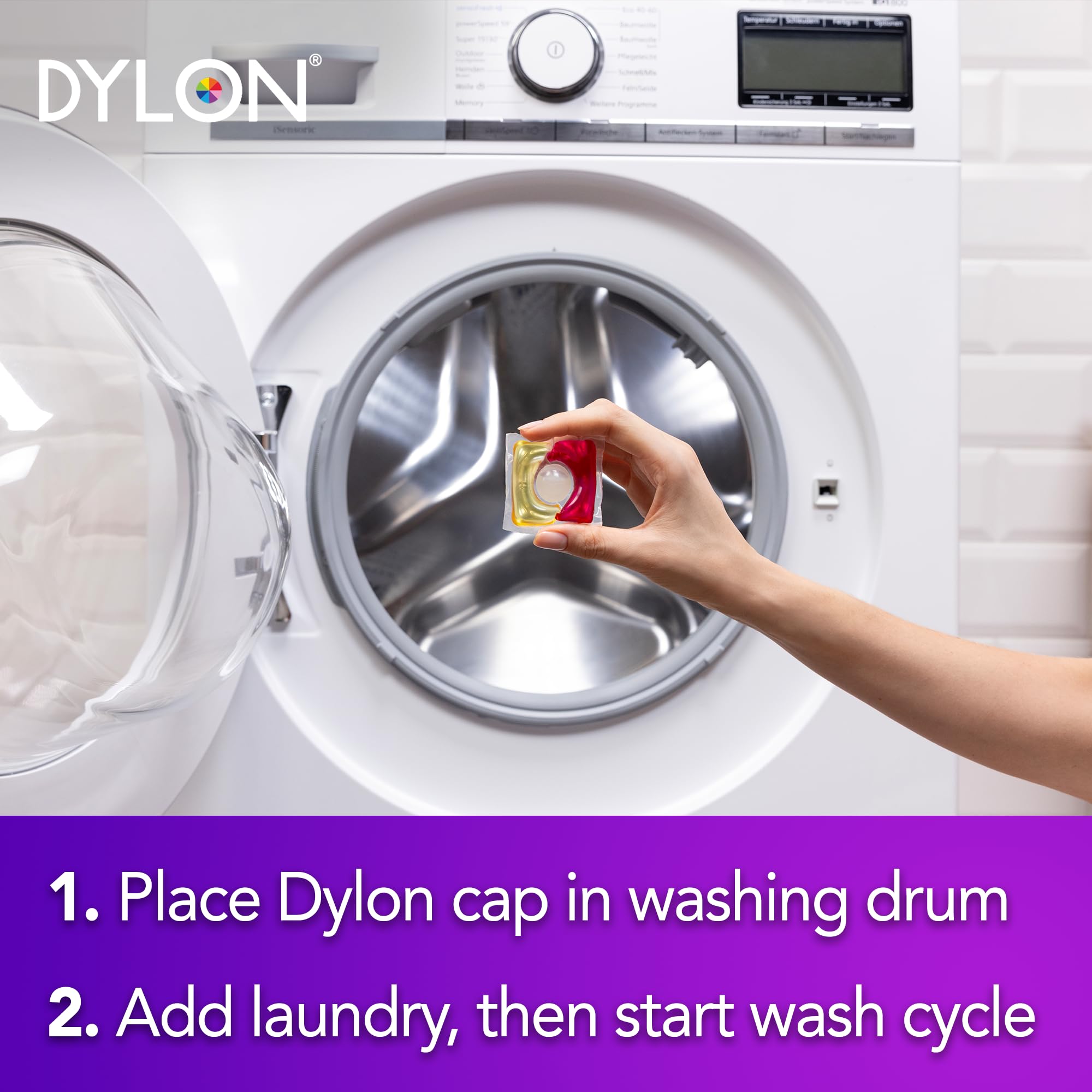 Dylon Colour Caps Laundry Detergent Capsules - 40 Wash Loads, Colour Renewal, Fresh Scent 4