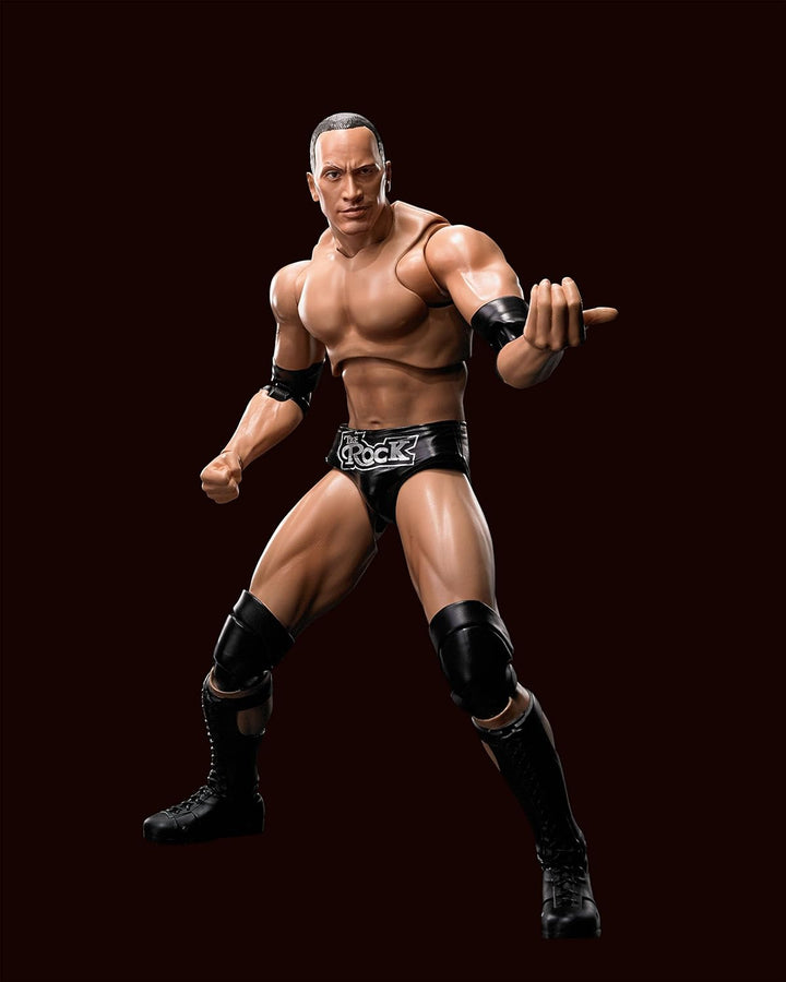 TAMASHII NATIONS WWE The Rock S.H.Figuarts Action Figure - Fully Articulated Collectible for Ages 14+