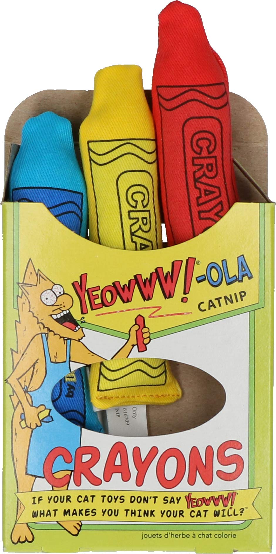 YEOWWW! Catnip Toys - Yeowww!-ola Crayon 3-Pack | All-Natural Catnip, Cotton Twill 5