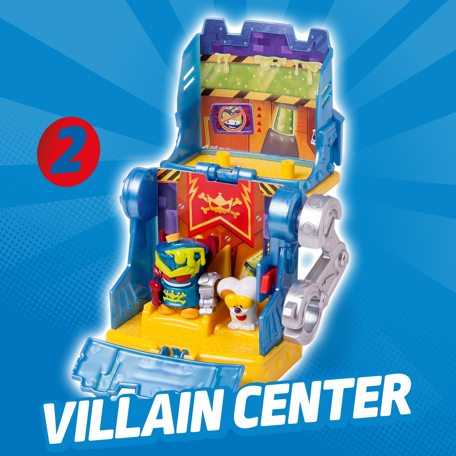 SUPERTHINGS RIVALS OF KABOOM - Mr King's Hidden Base Playset | Includes 2 Exclusive Figures | Plastic 6