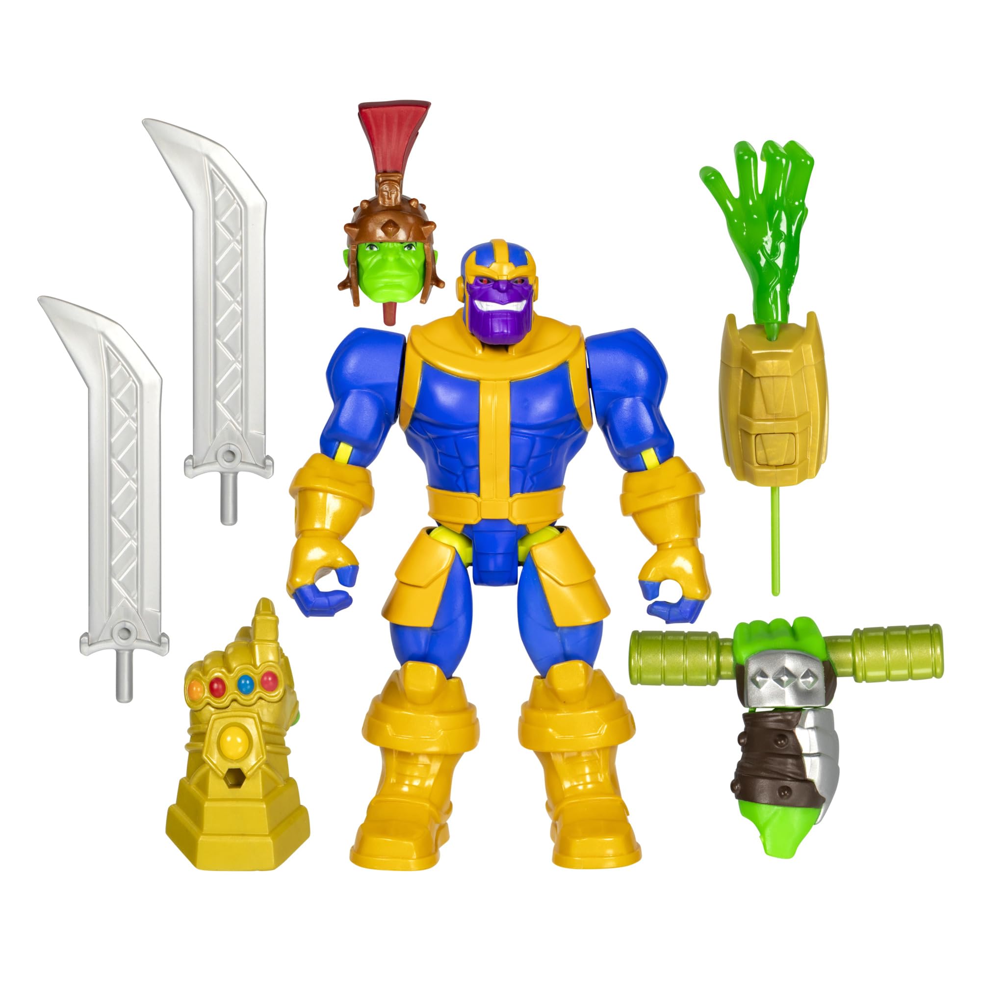 Marvel MixMashers Thanos Deluxe Action Figure - Interchangeable Parts | 9 Points of Articulation 1