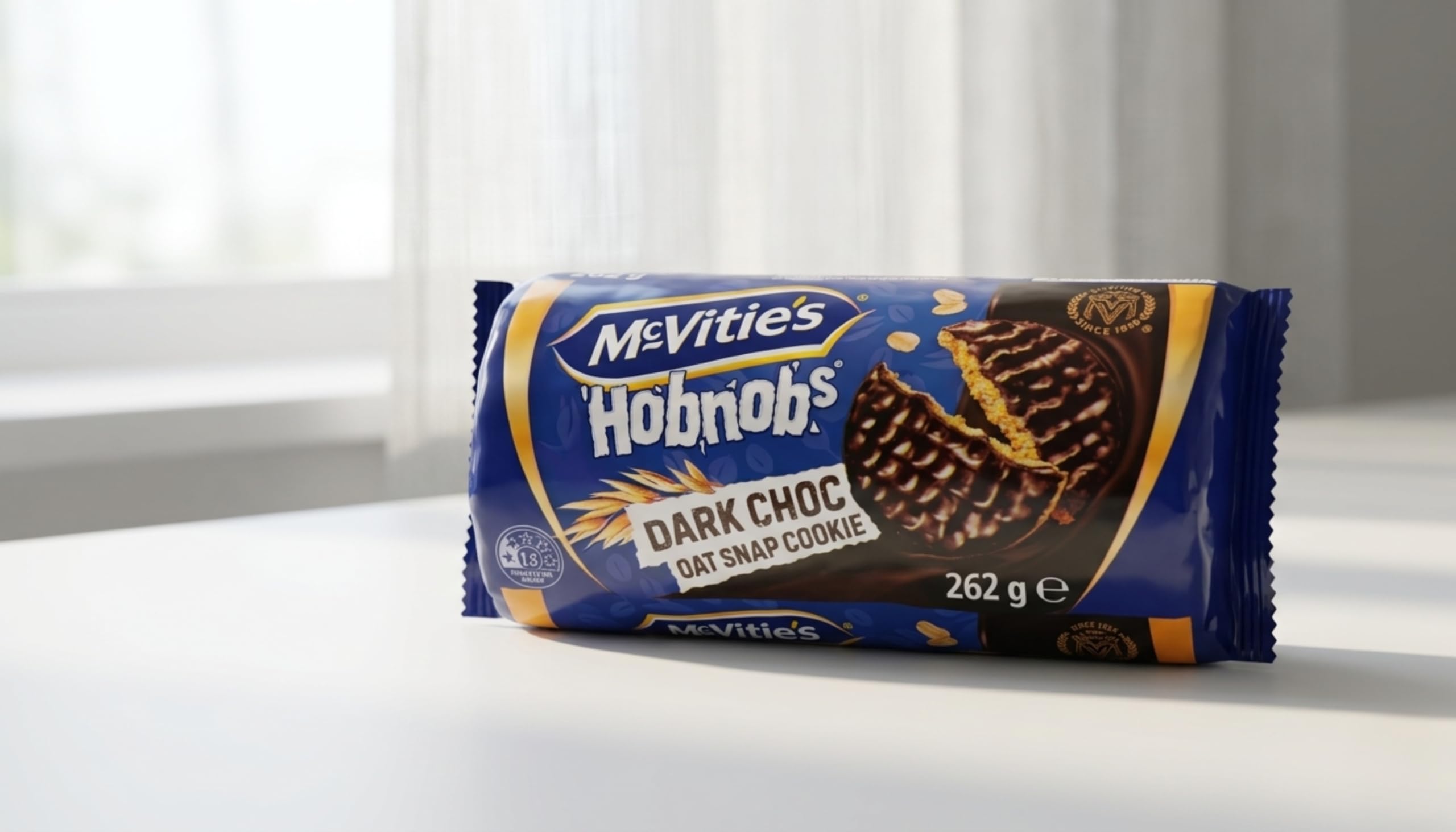 McVitie's Hobnobs Dark Chocolate Biscuits - Oaty Crunch with Rich Dark Chocolate | 262g 5