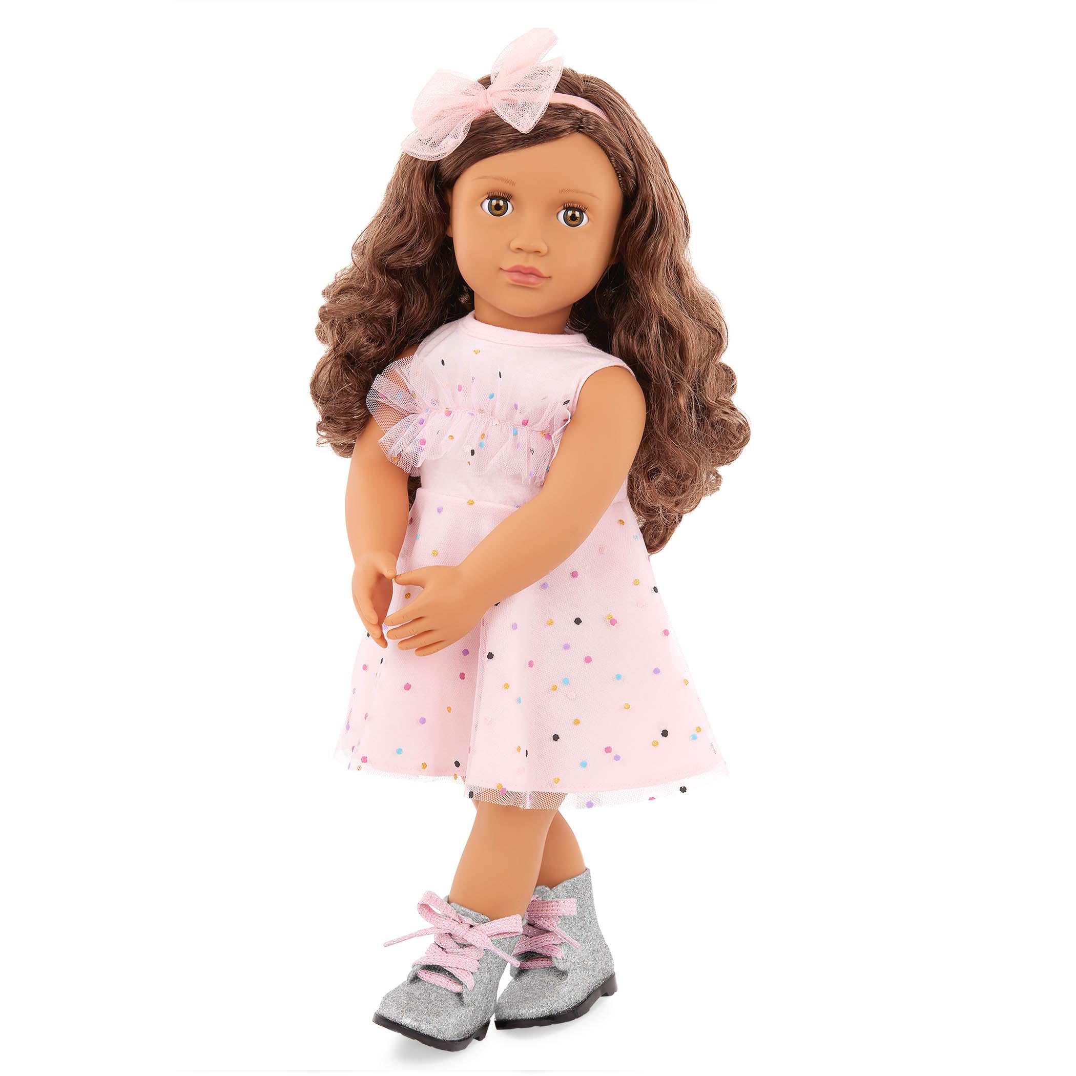 Our Generation 18-inch Doll Confetti-Print Party Dress Outfit for 3+